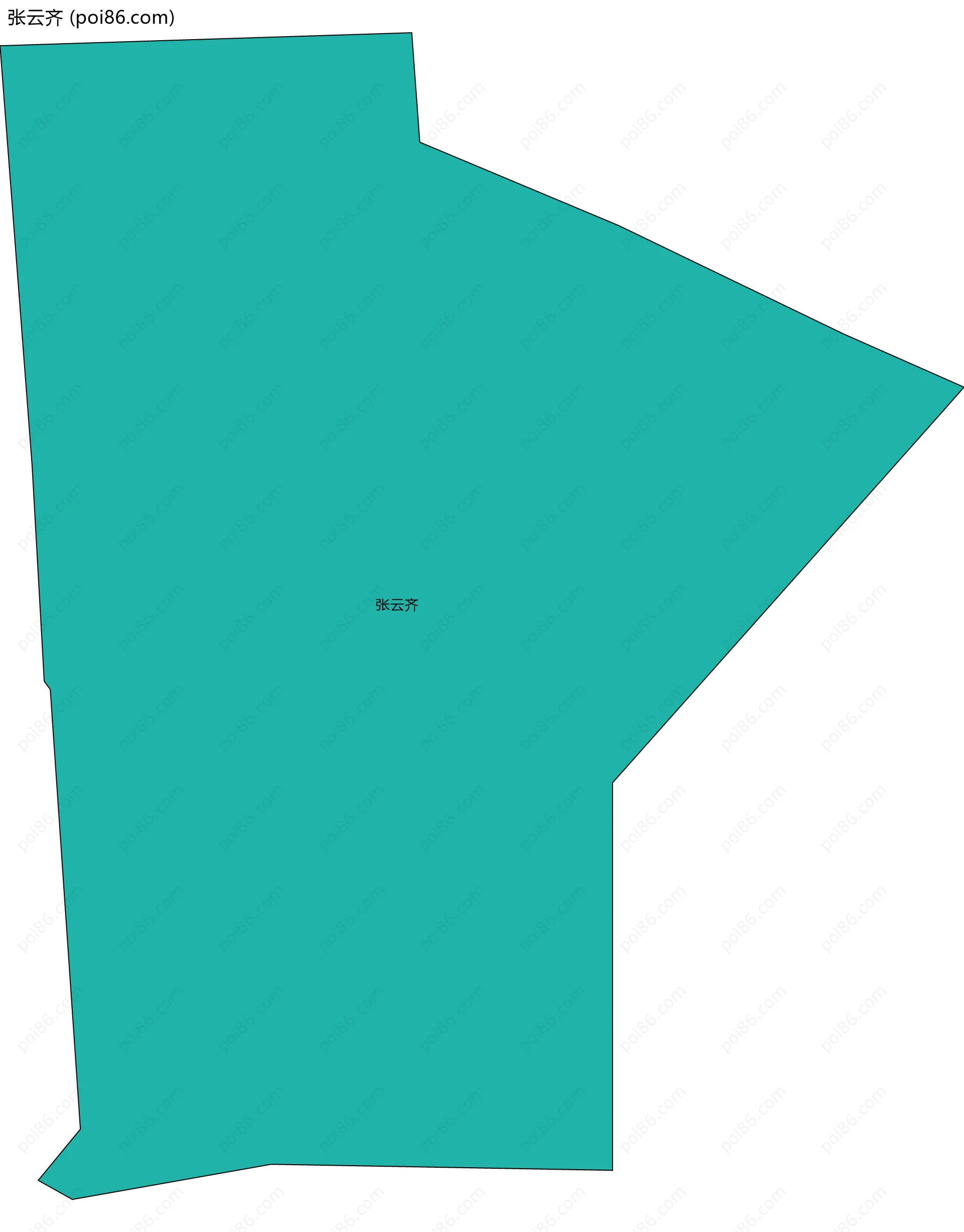 张云齐边界地图