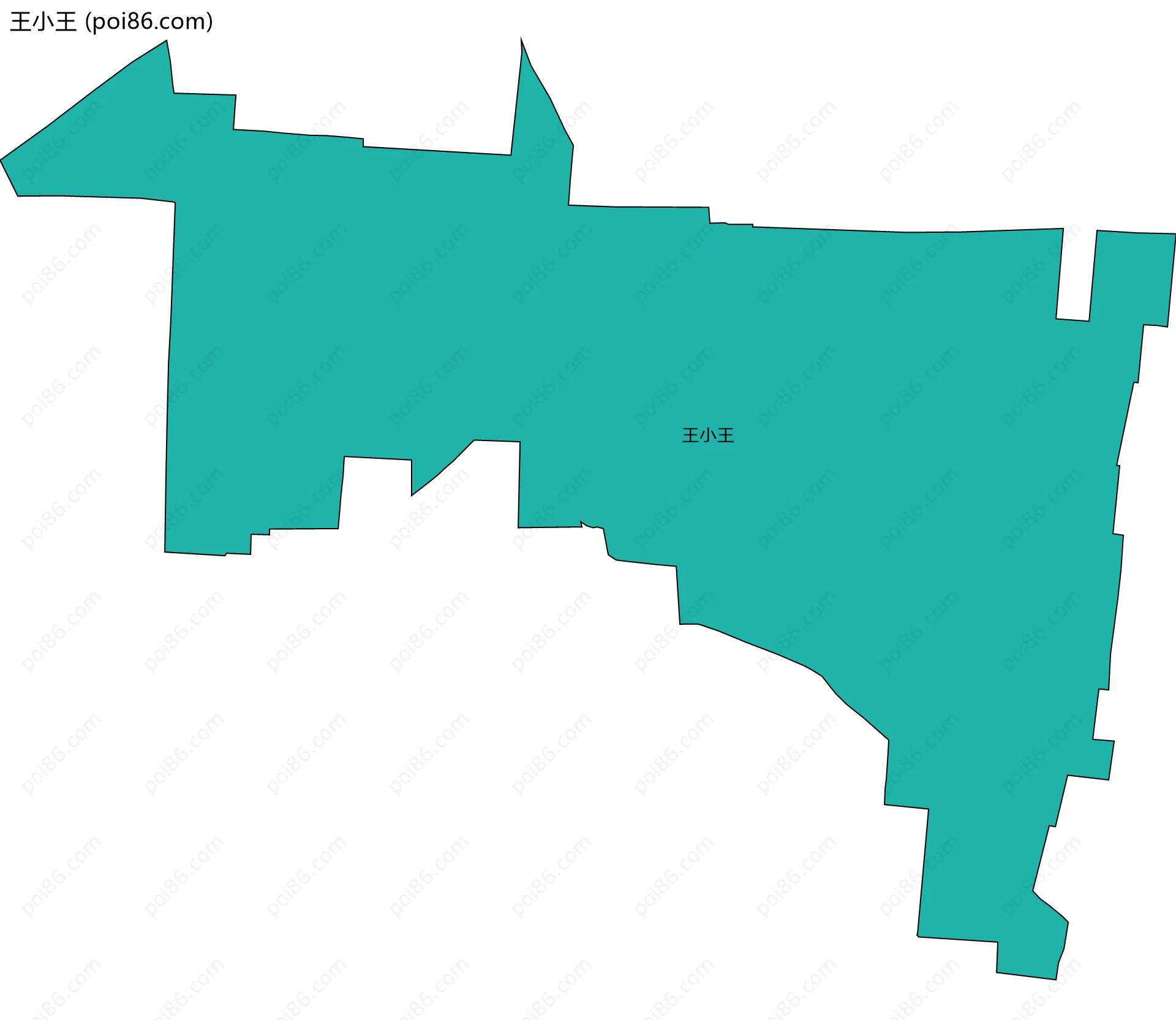 王小王边界地图
