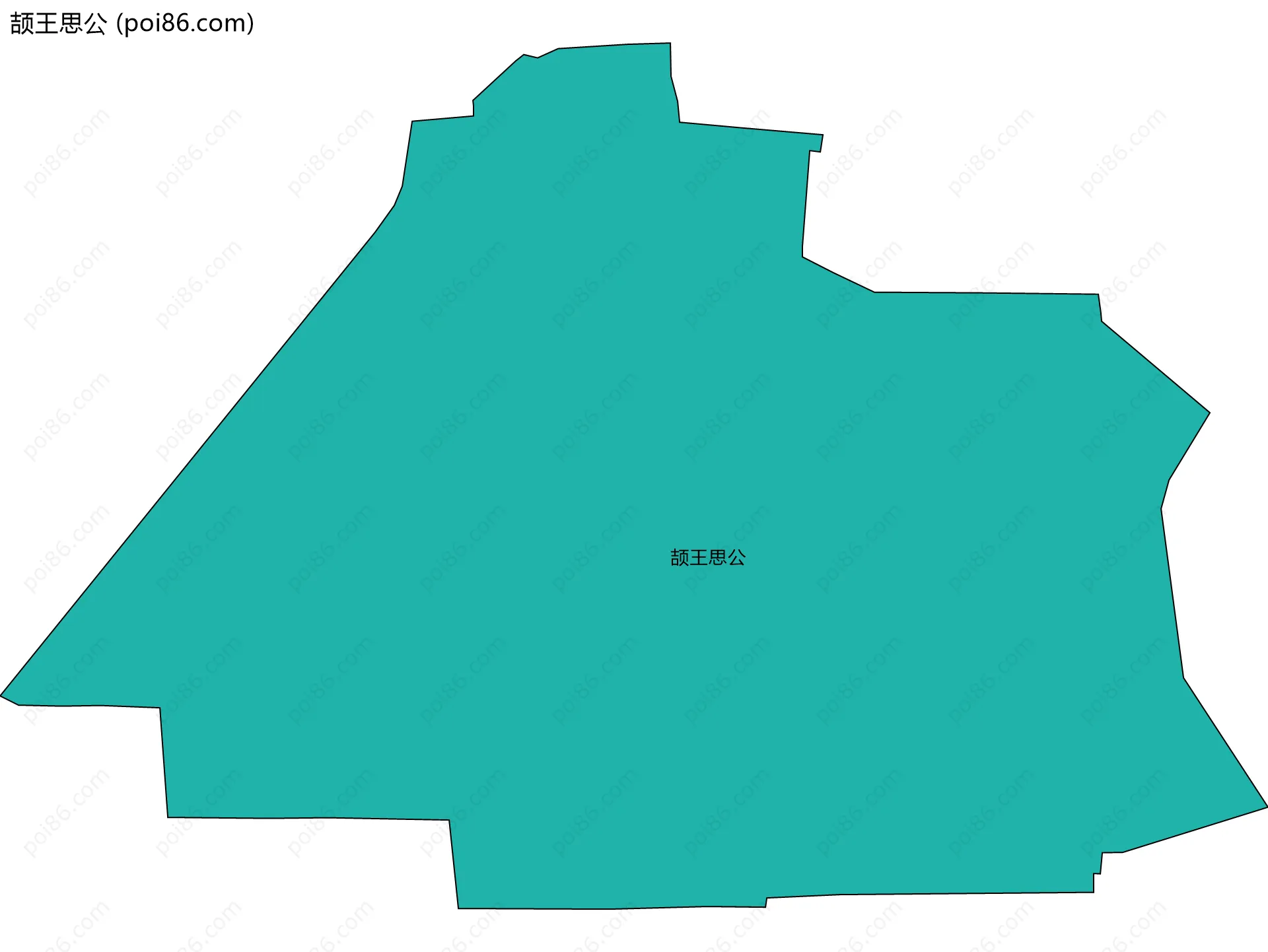 颉王思公边界地图