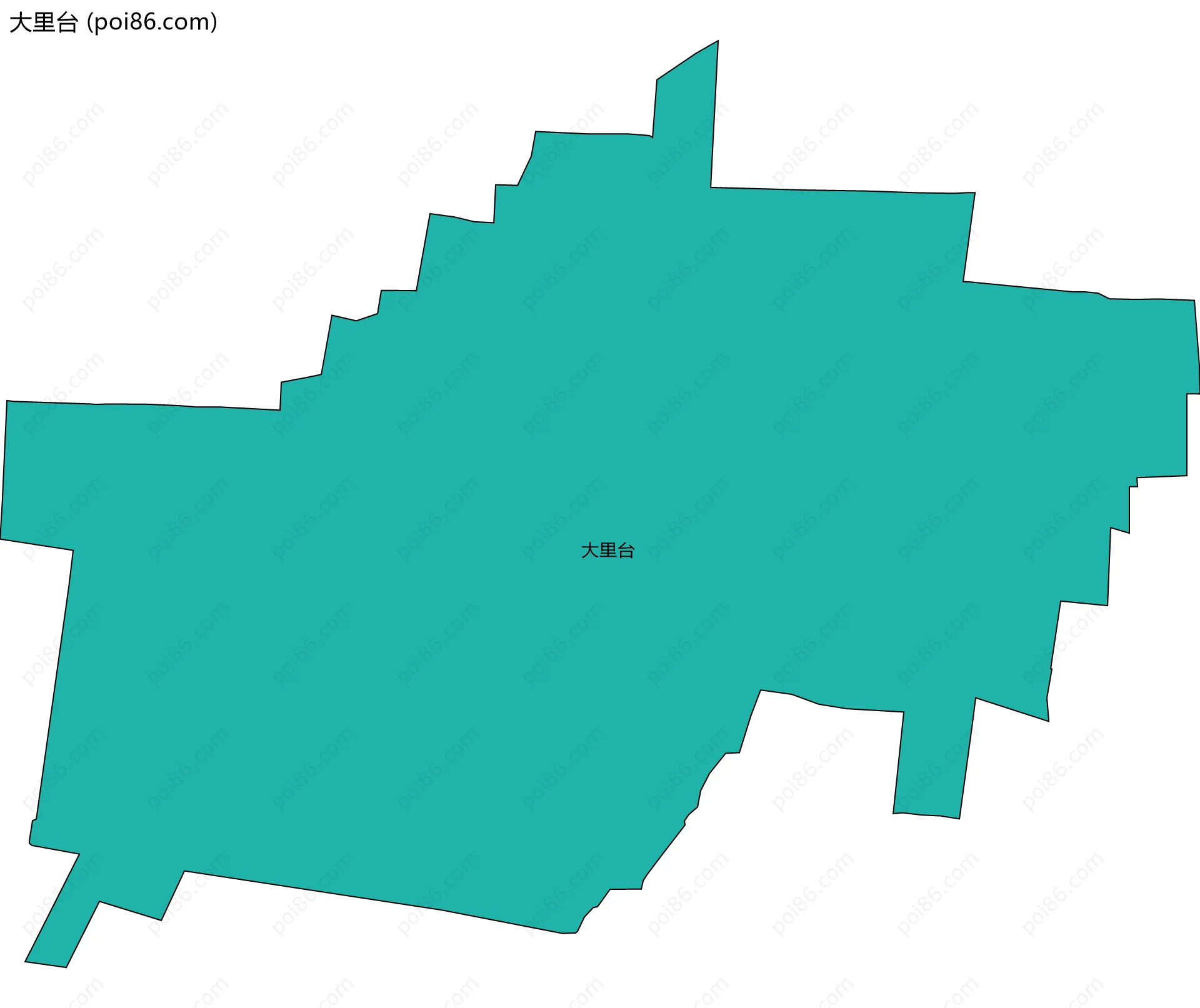 大里台边界地图