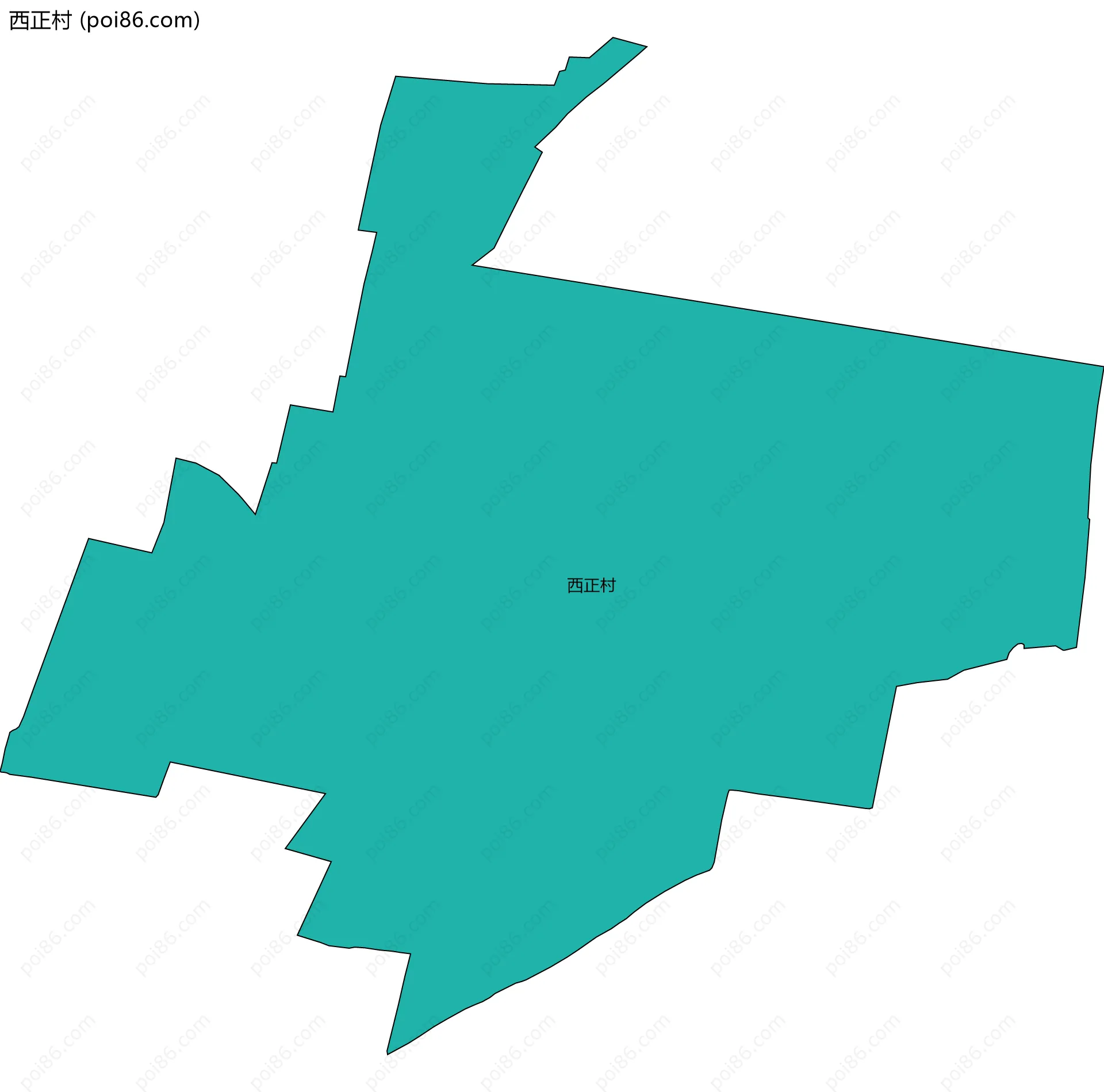 西正村边界地图