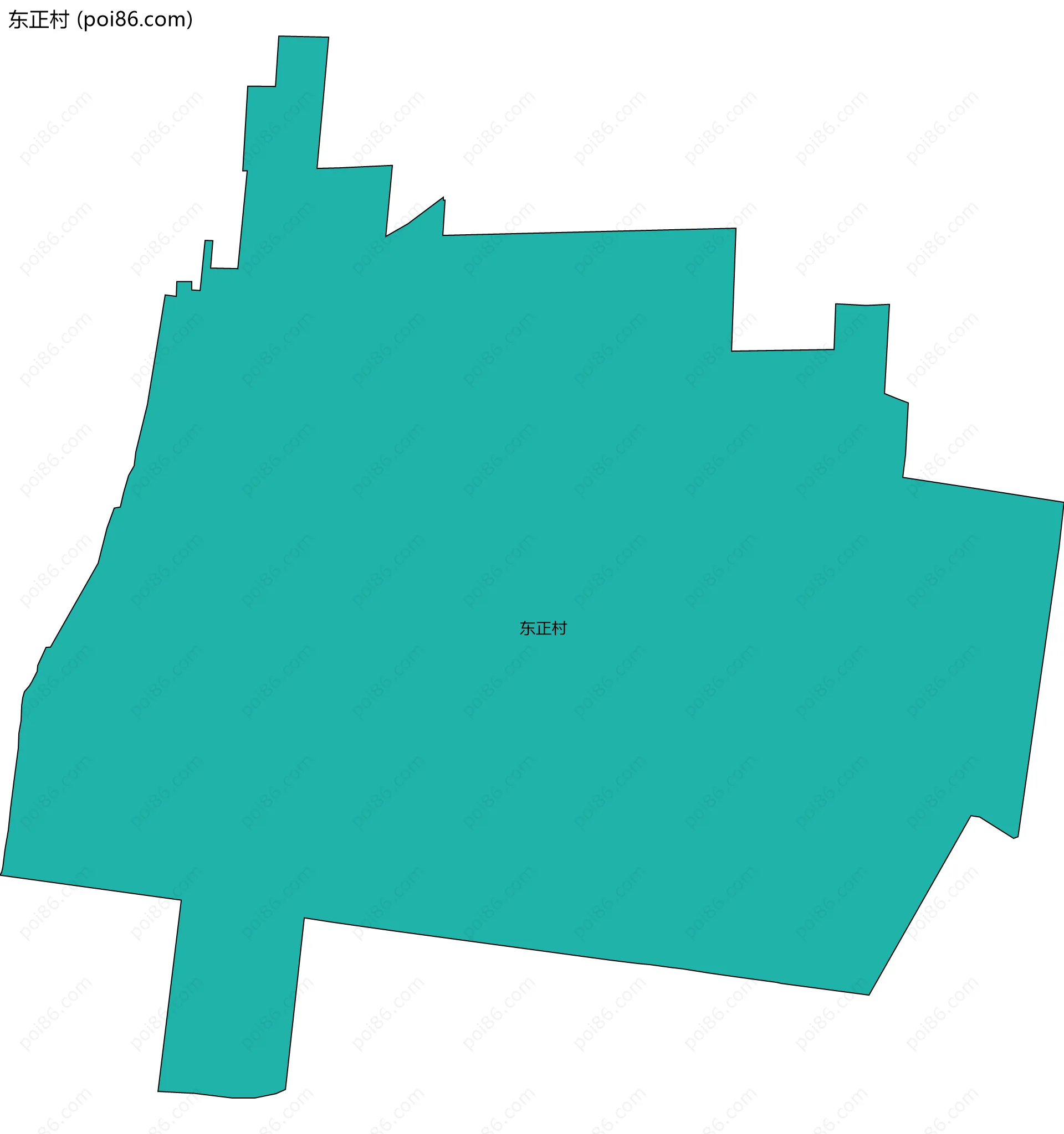东正村边界地图