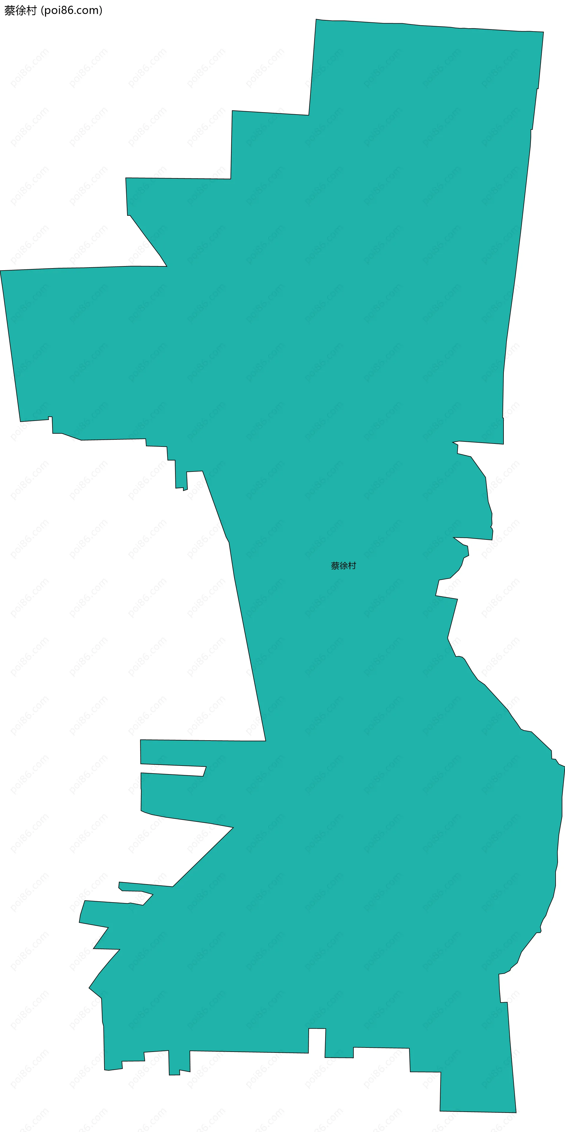 蔡徐村边界地图