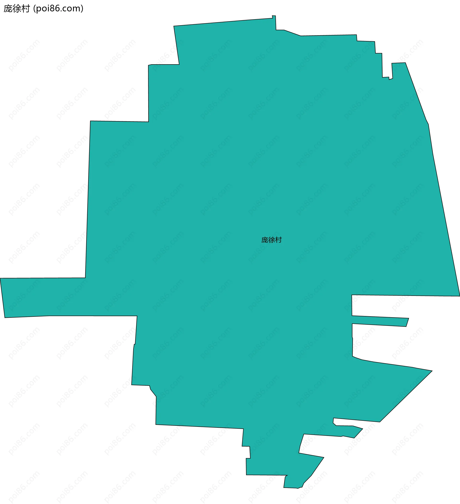 庞徐村边界地图