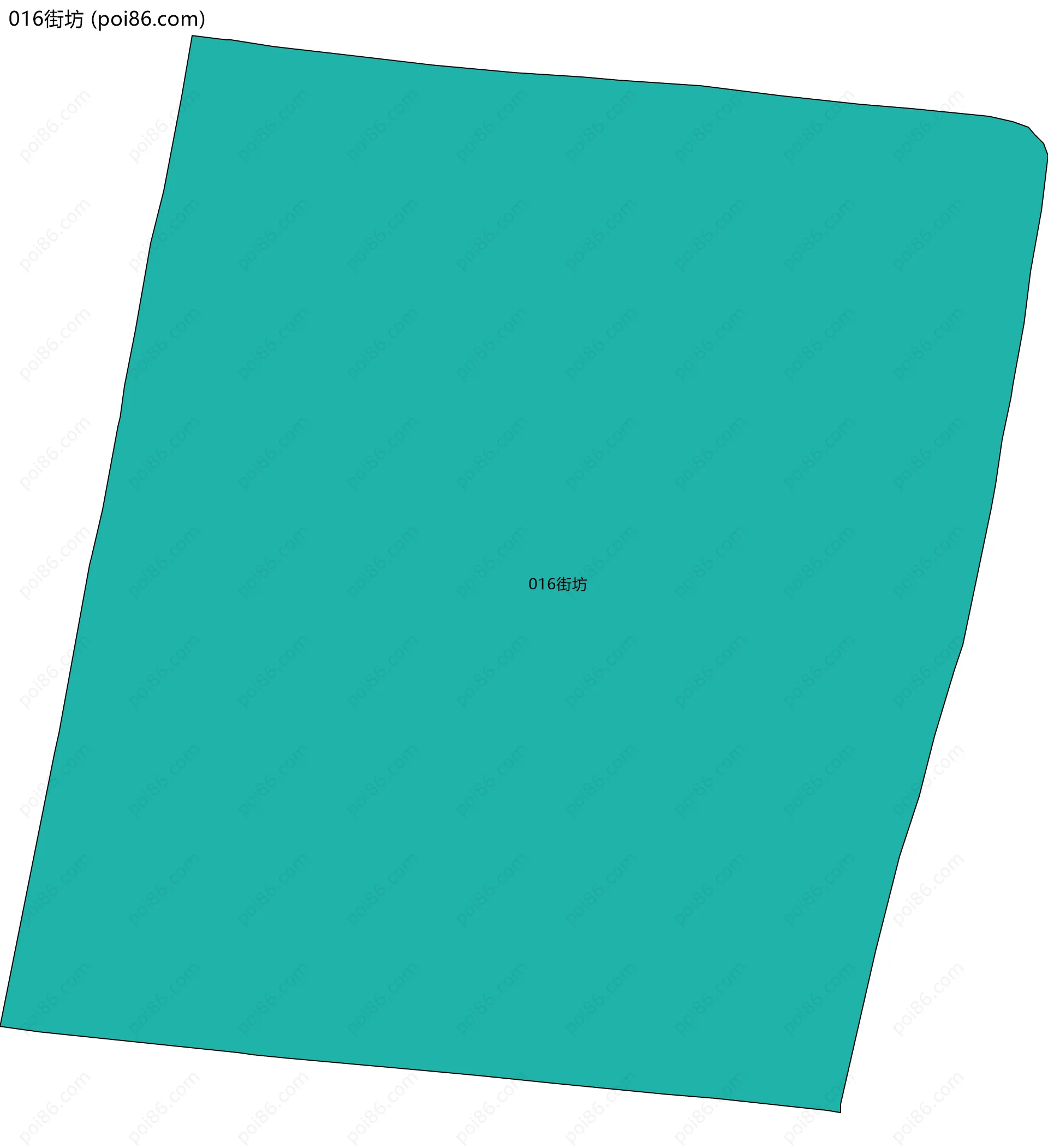 016街坊边界地图