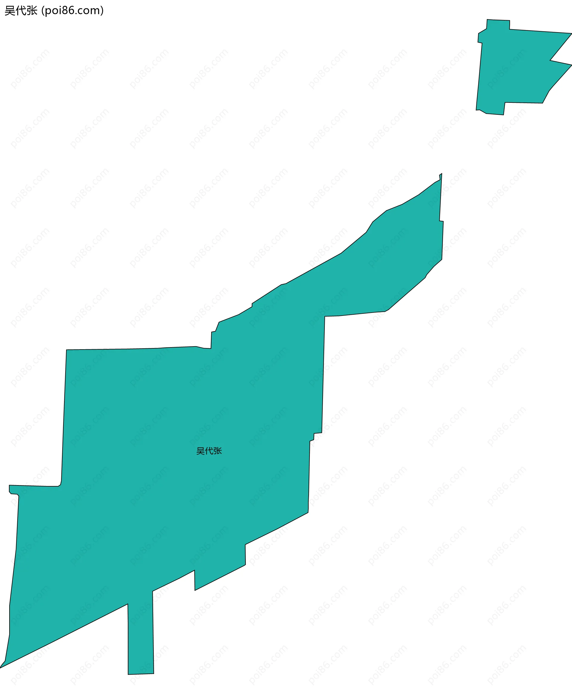 吴代张边界地图