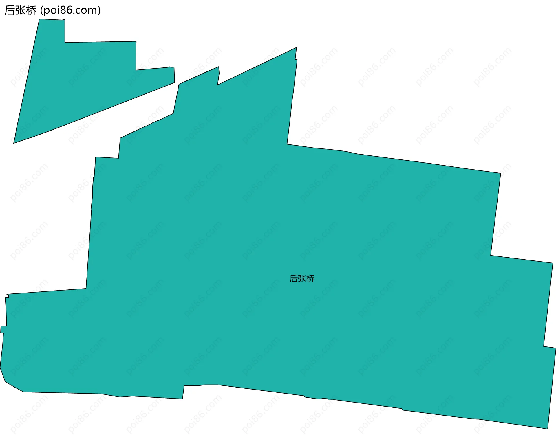 后张桥边界地图