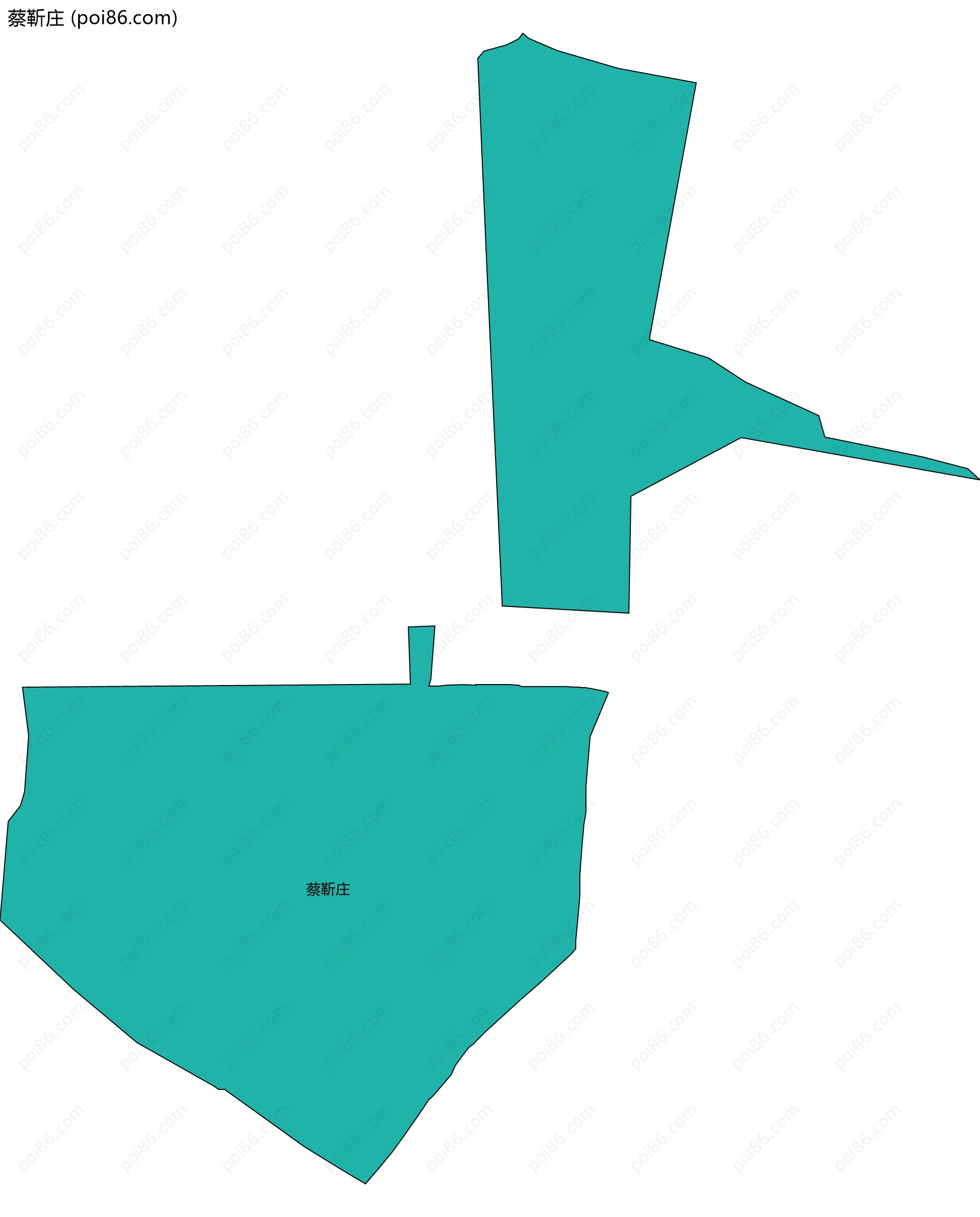 蔡靳庄边界地图