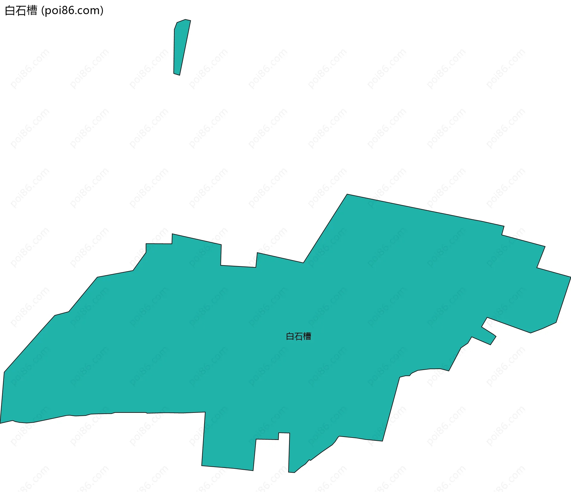 白石槽边界地图