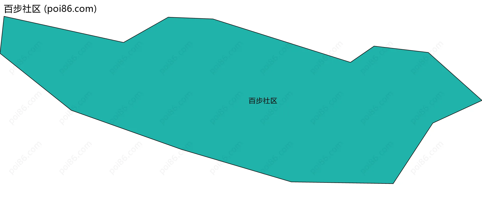 百步社区边界地图