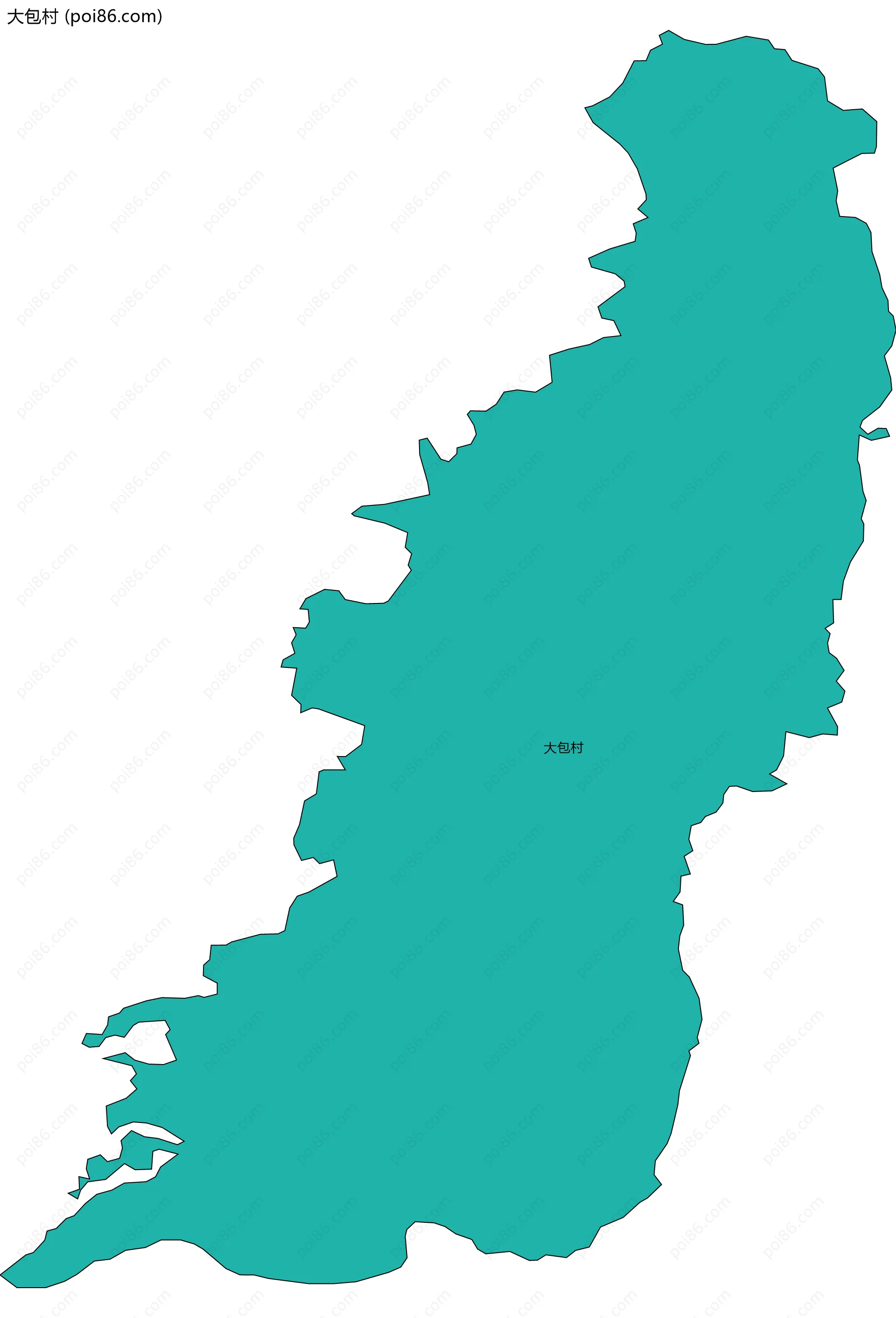 大包村边界地图