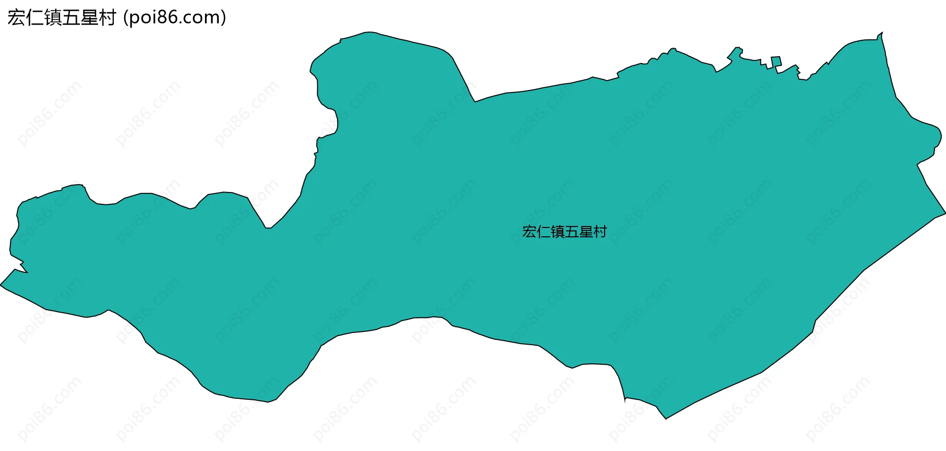 宏仁镇五星村边界地图