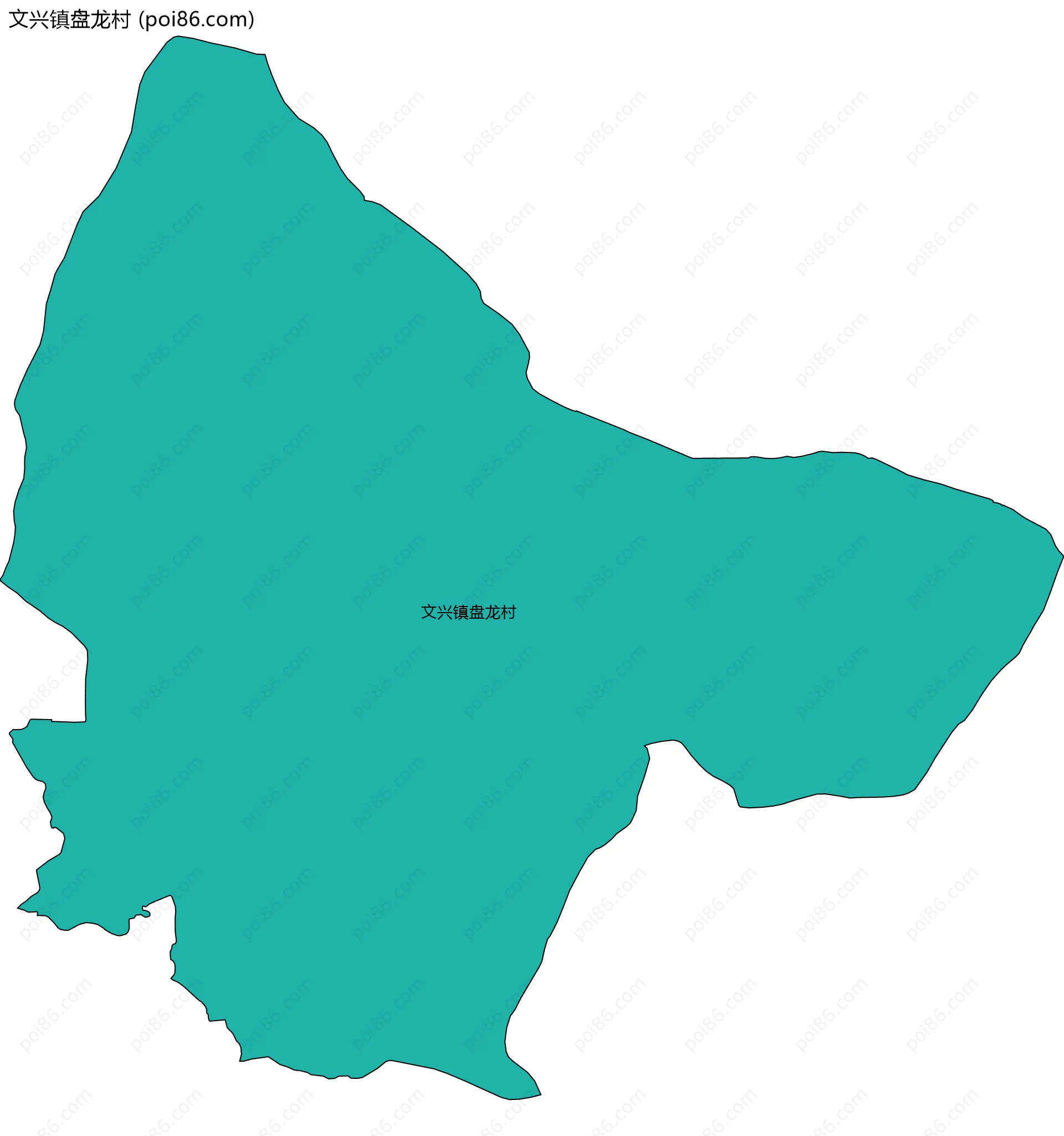 文兴镇盘龙村边界地图