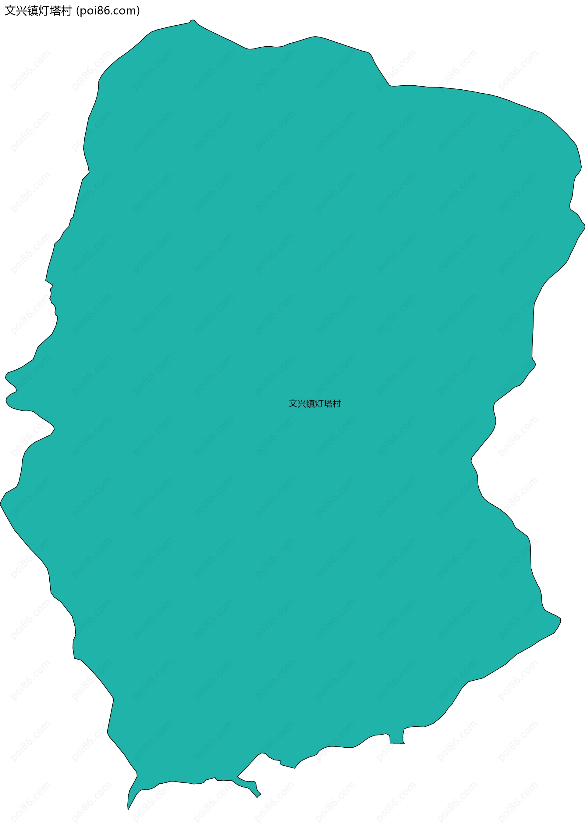 文兴镇灯塔村边界地图