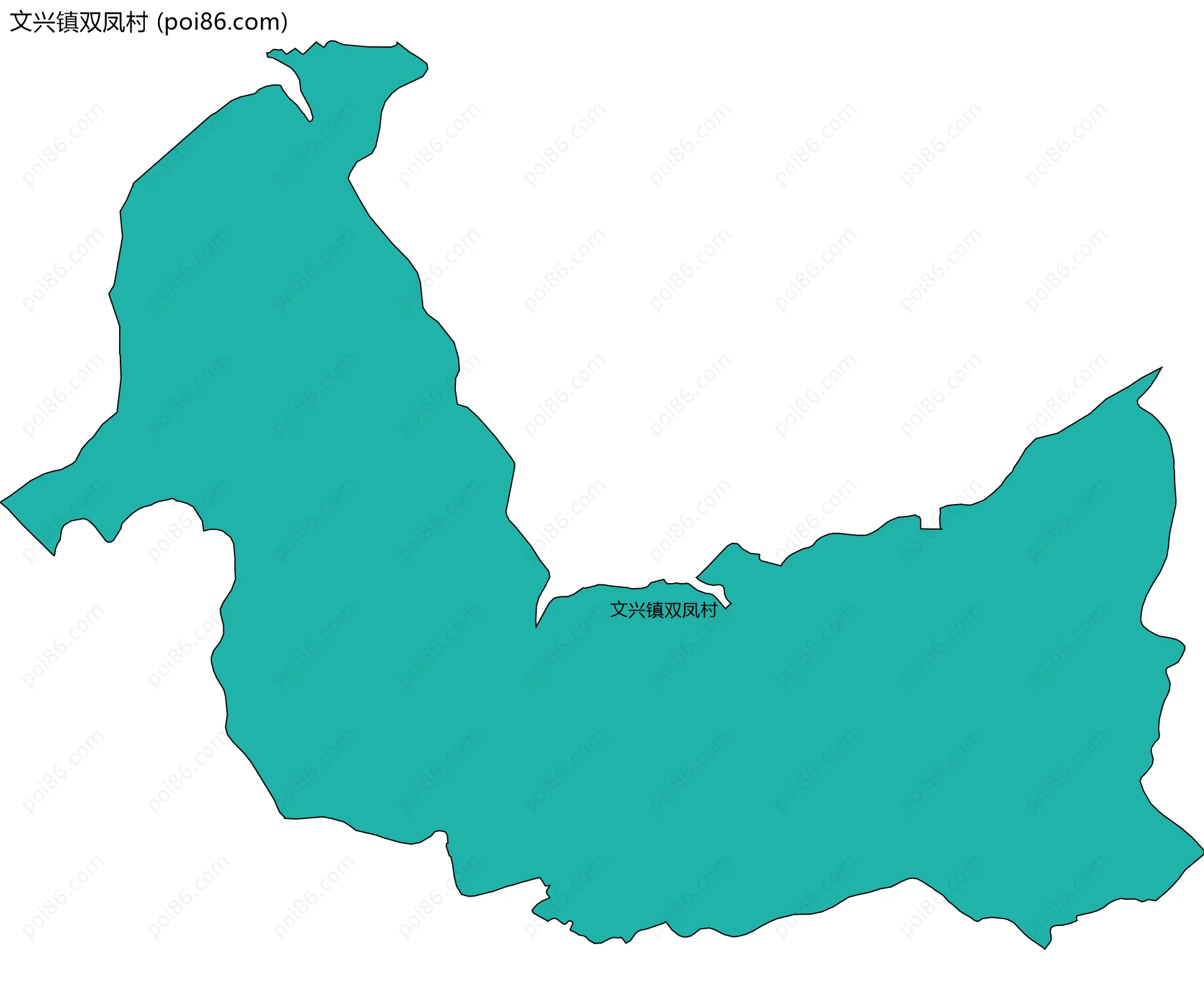 文兴镇双凤村边界地图
