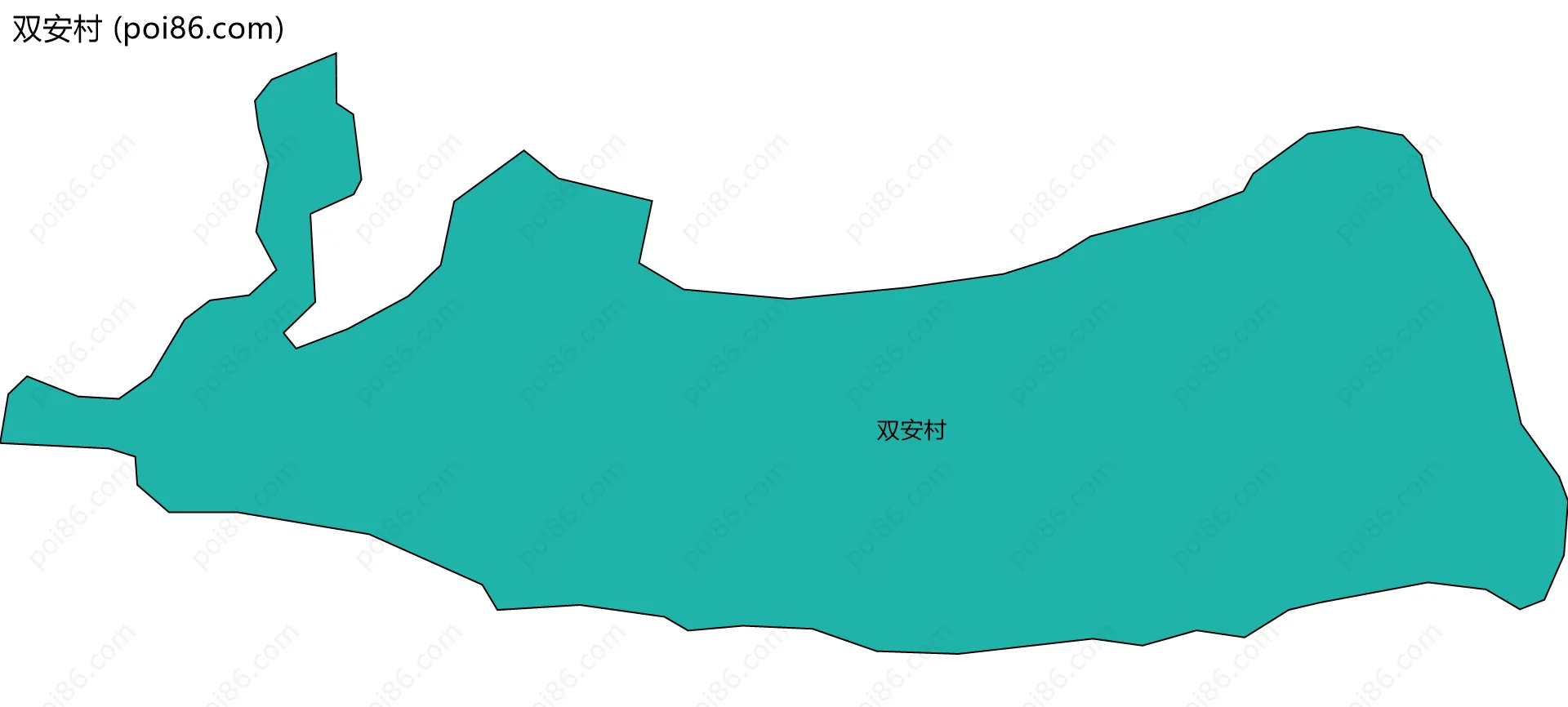 双安村边界地图