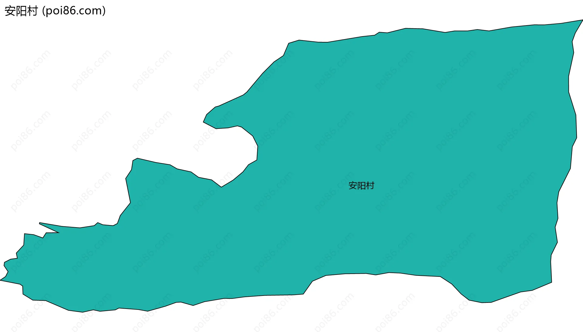 安阳村边界地图