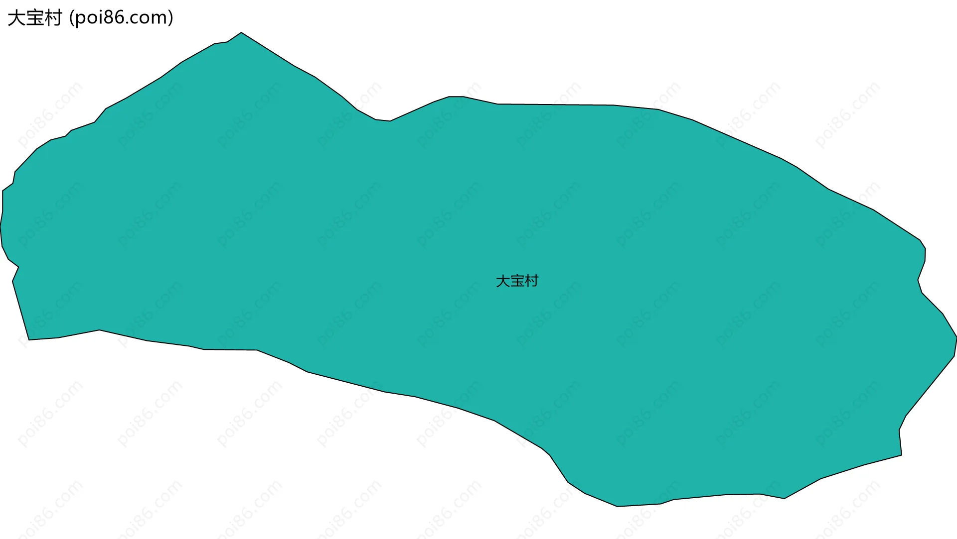 大宝村边界地图
