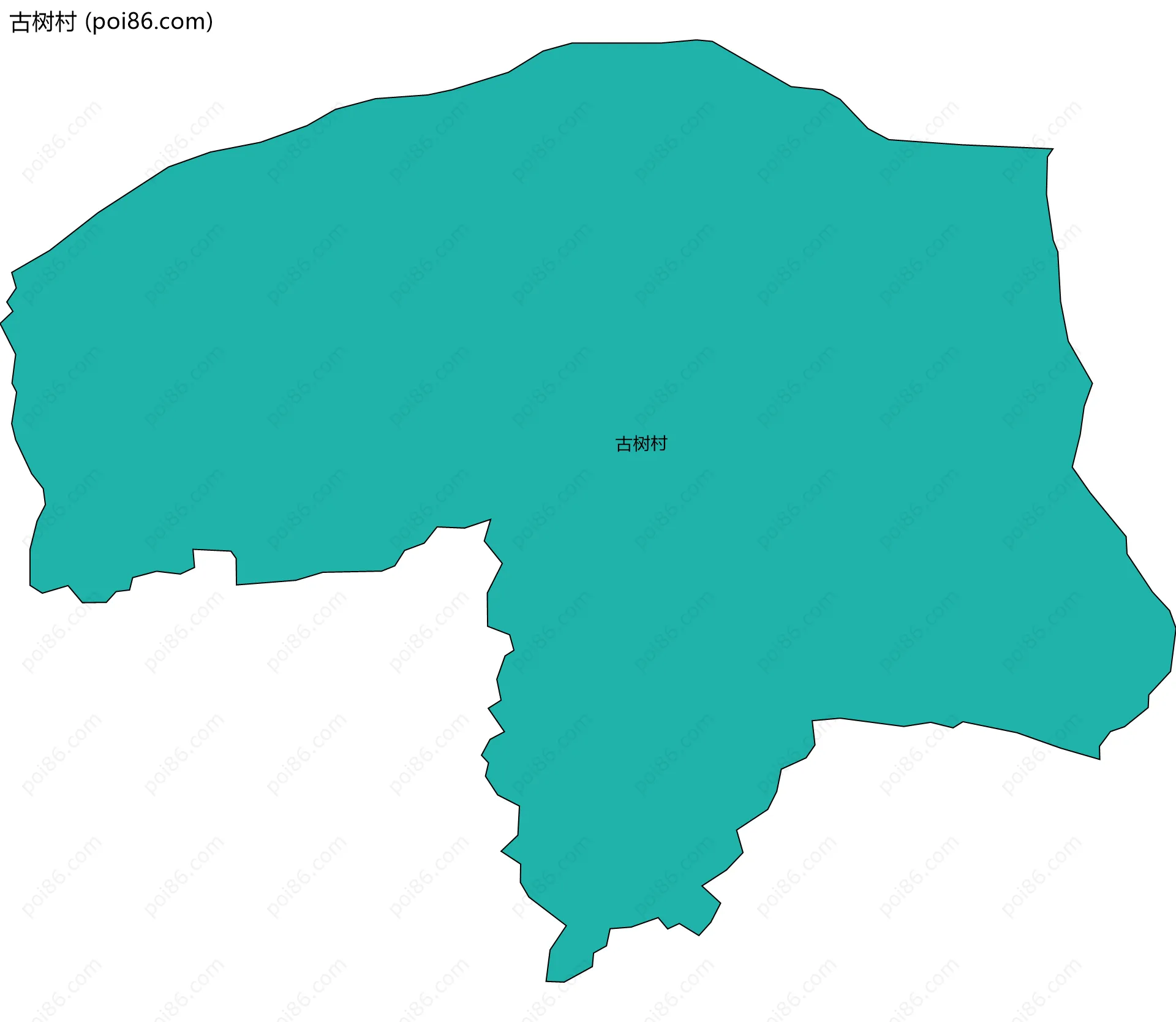 古树村边界地图