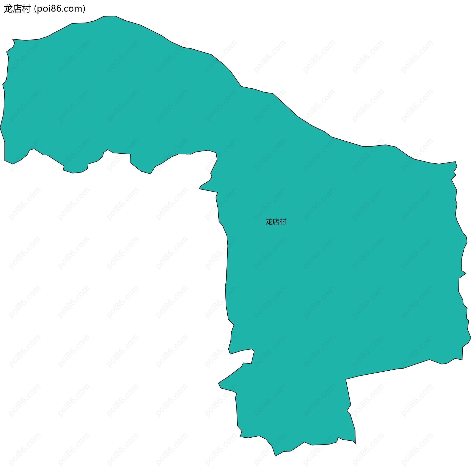 龙店村边界地图