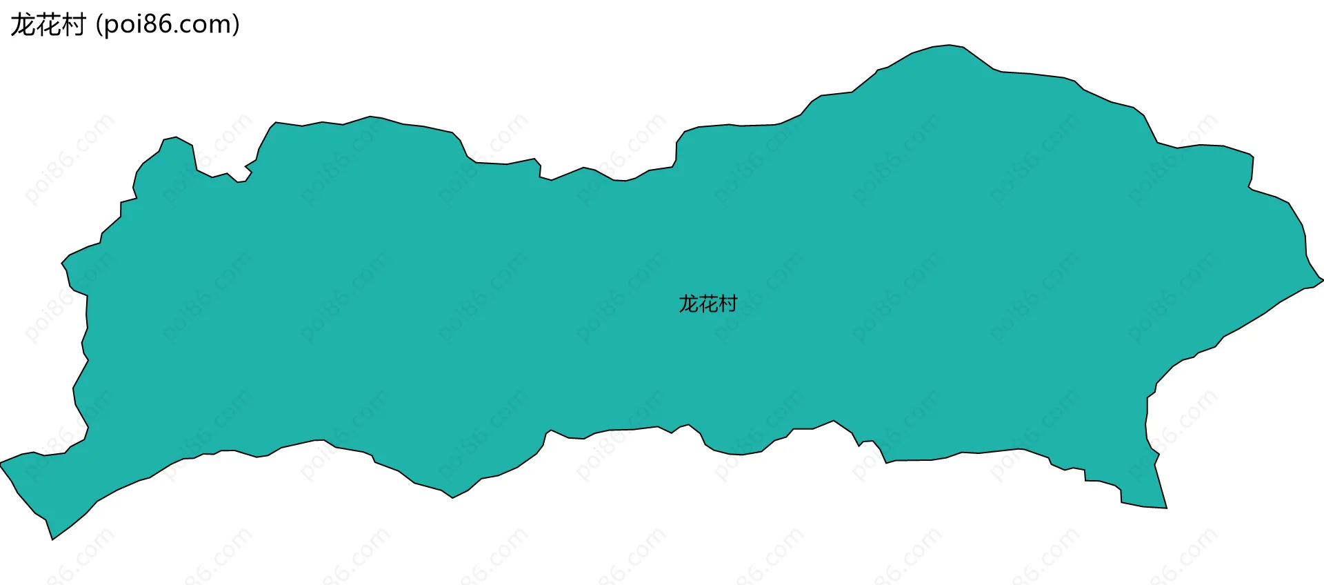 龙花村边界地图