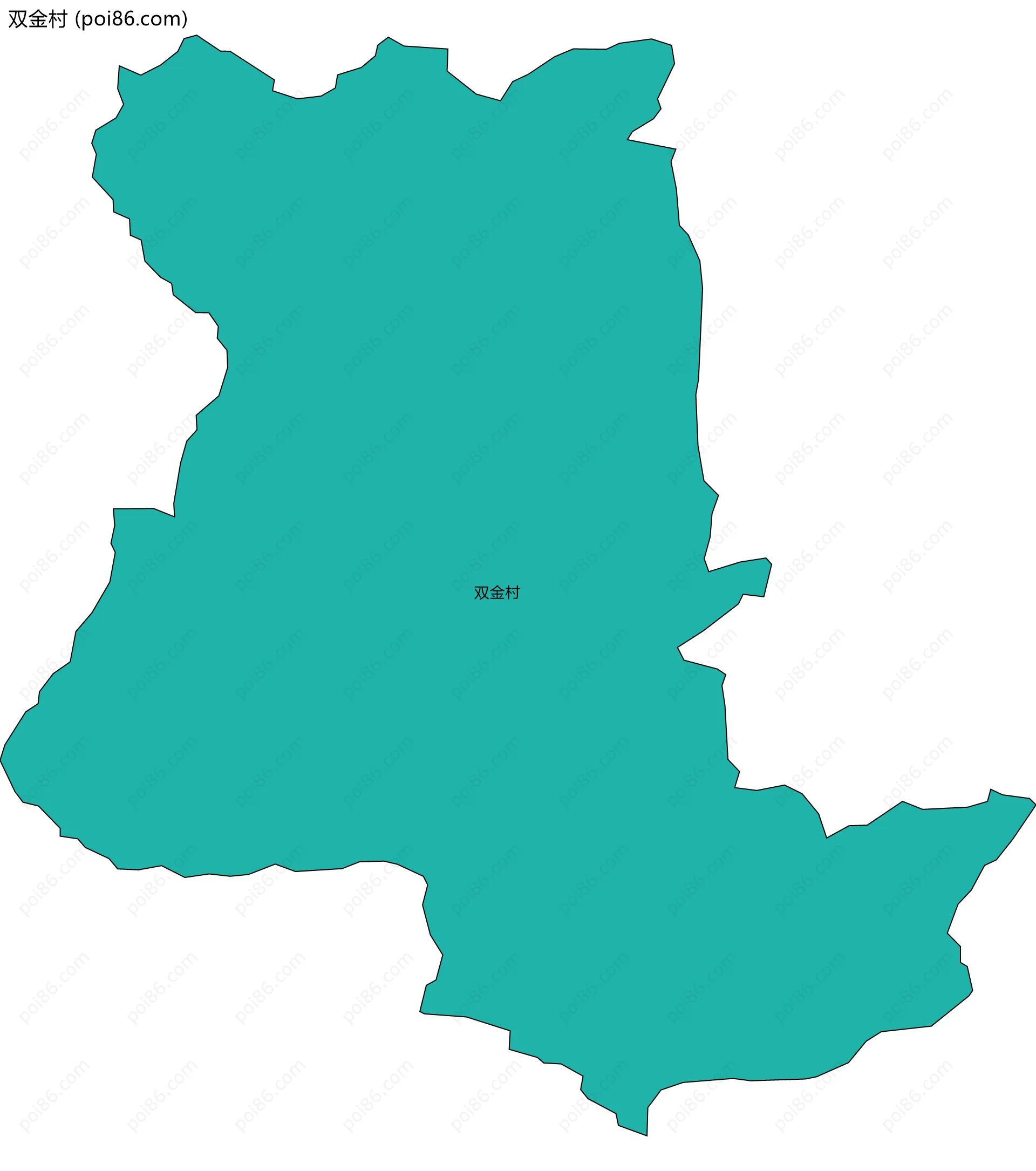 双金村边界地图