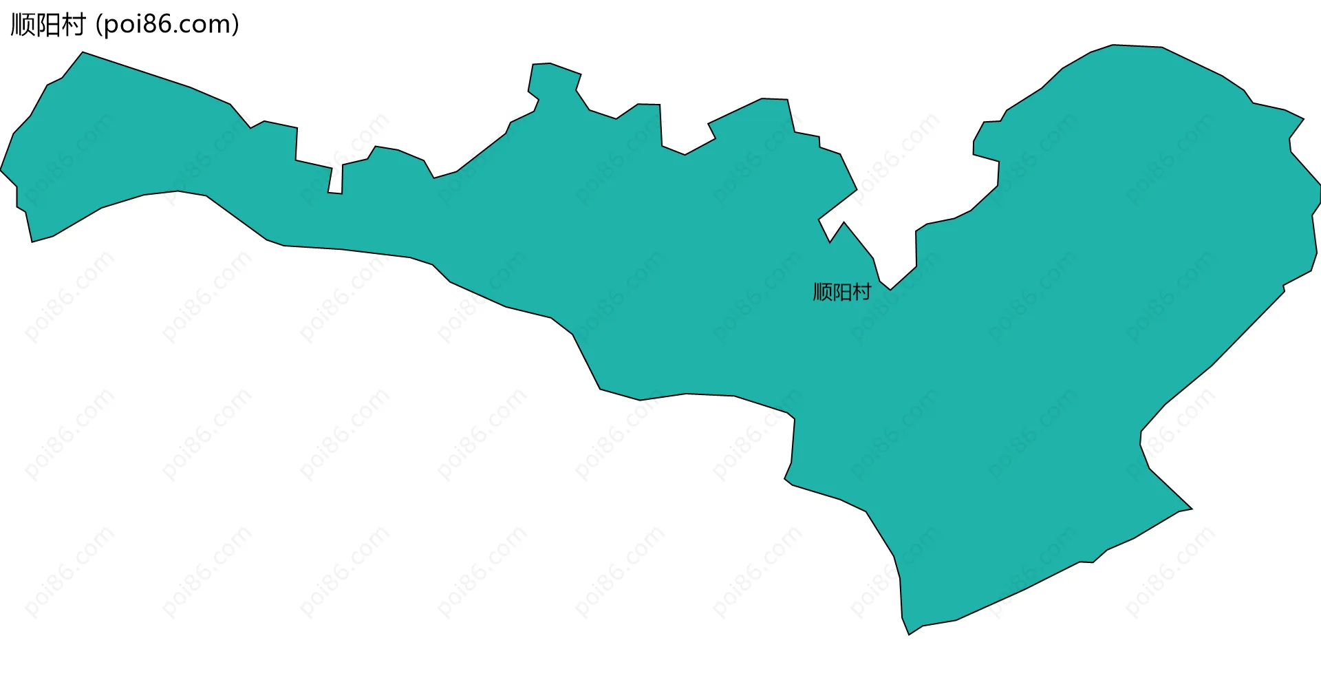 顺阳村边界地图