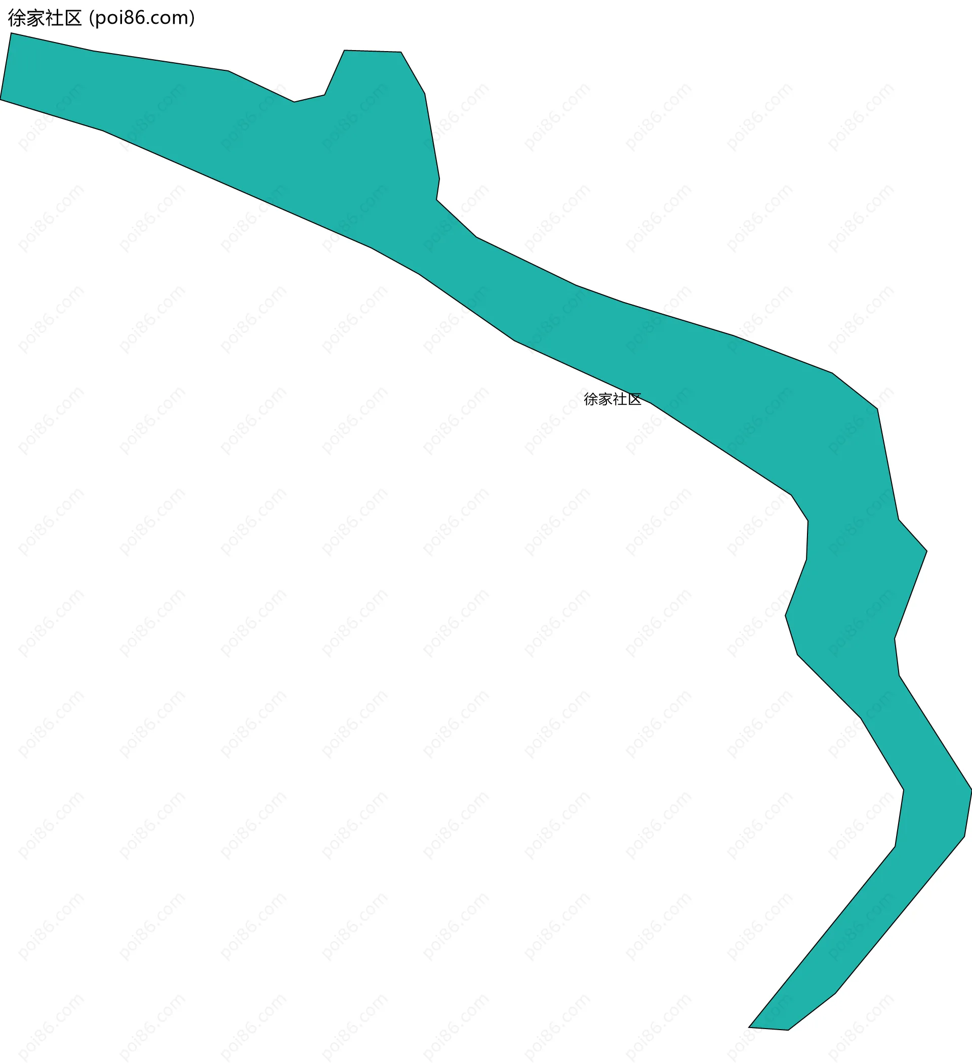 徐家社区边界地图