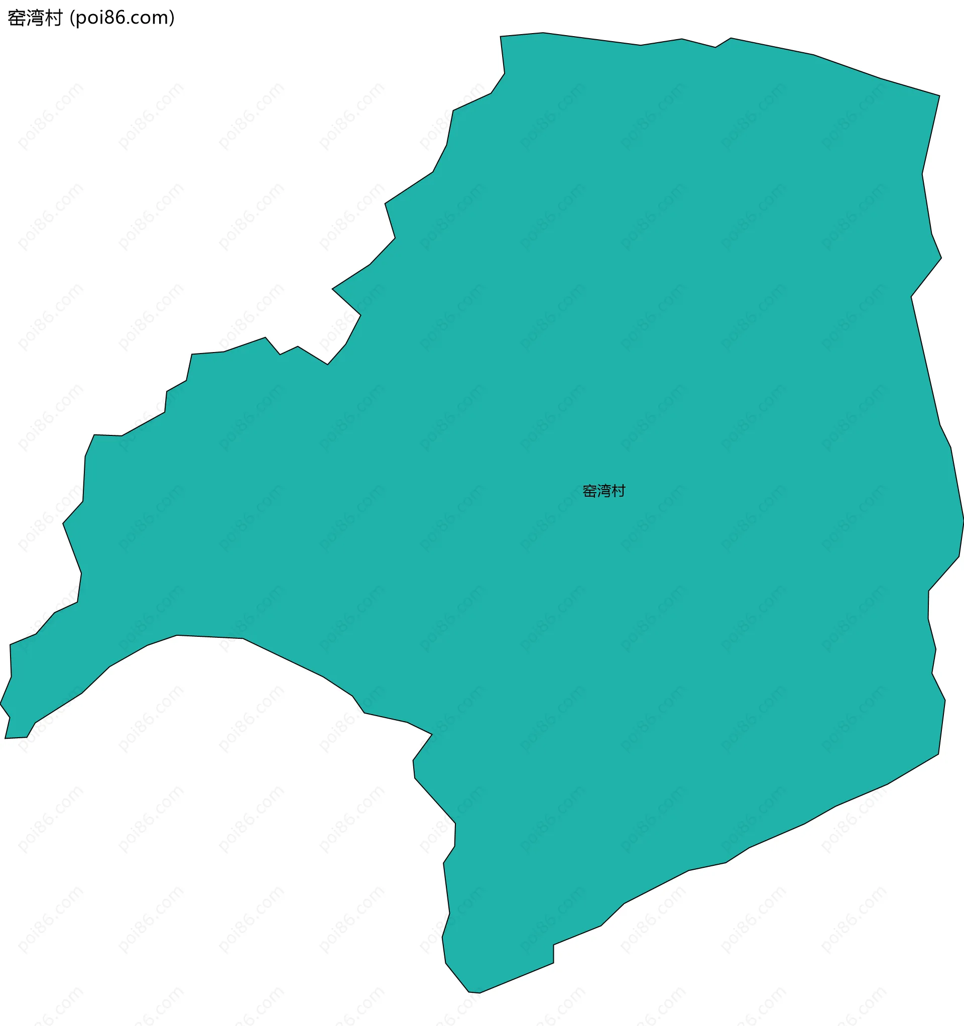 窑湾村边界地图