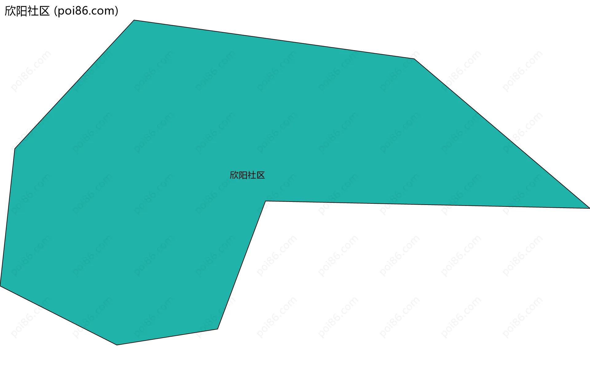 欣阳社区边界地图