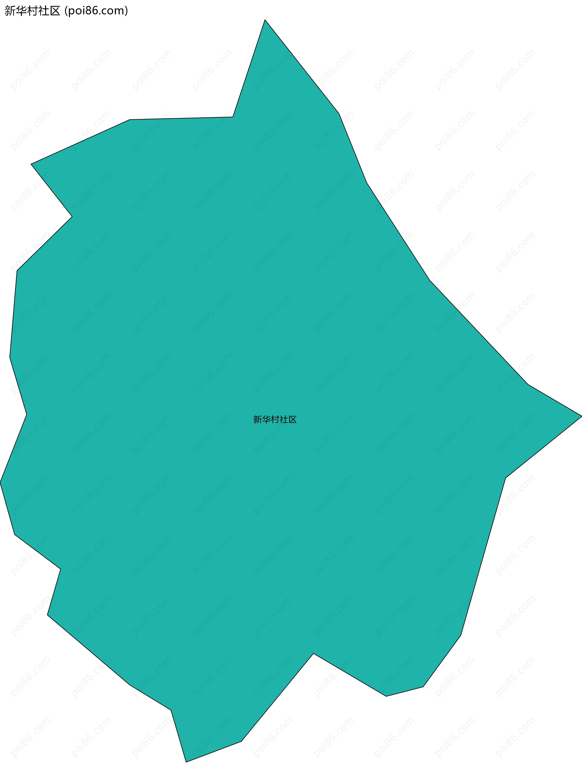 新华村社区边界地图