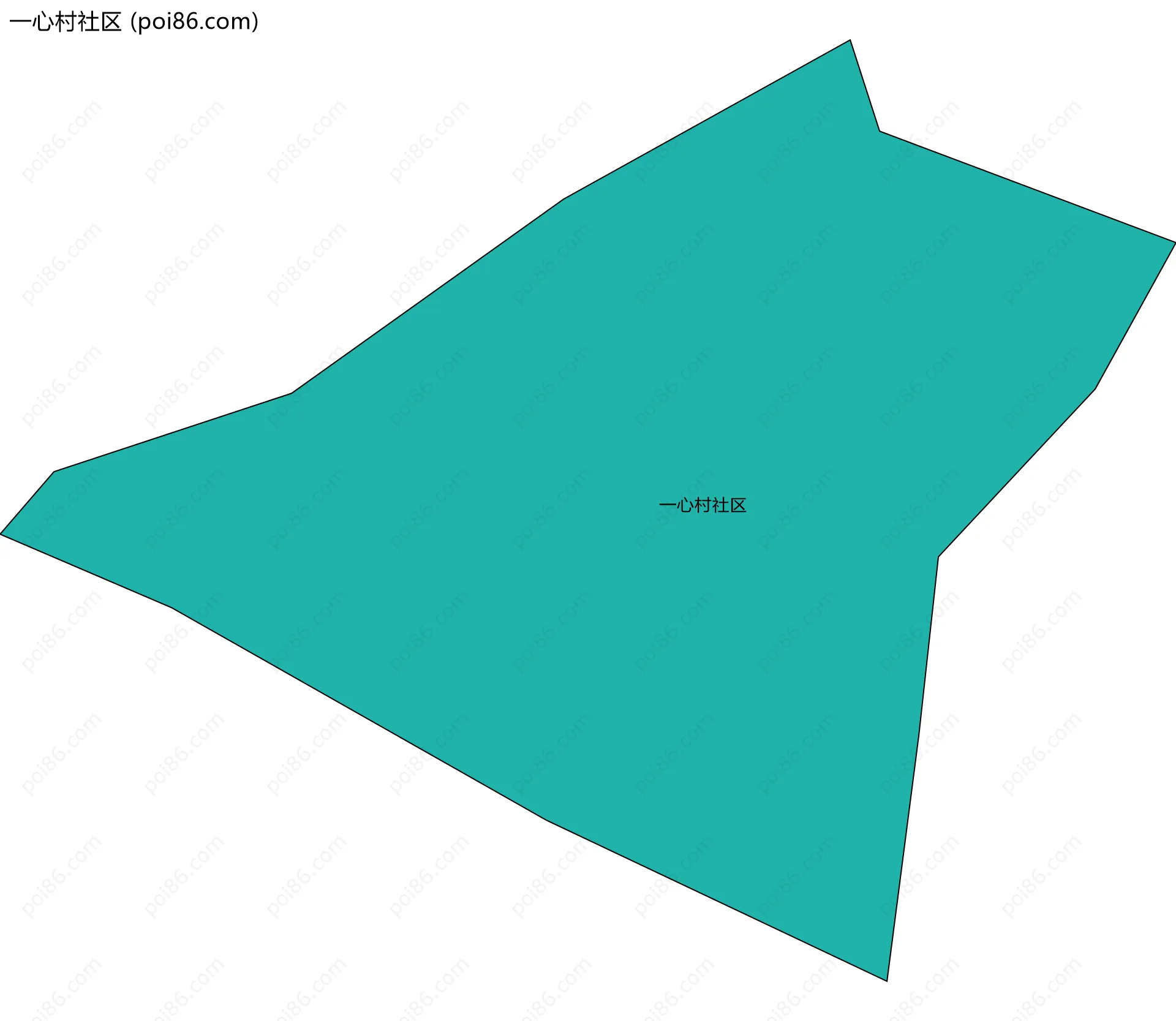 一心村社区边界地图