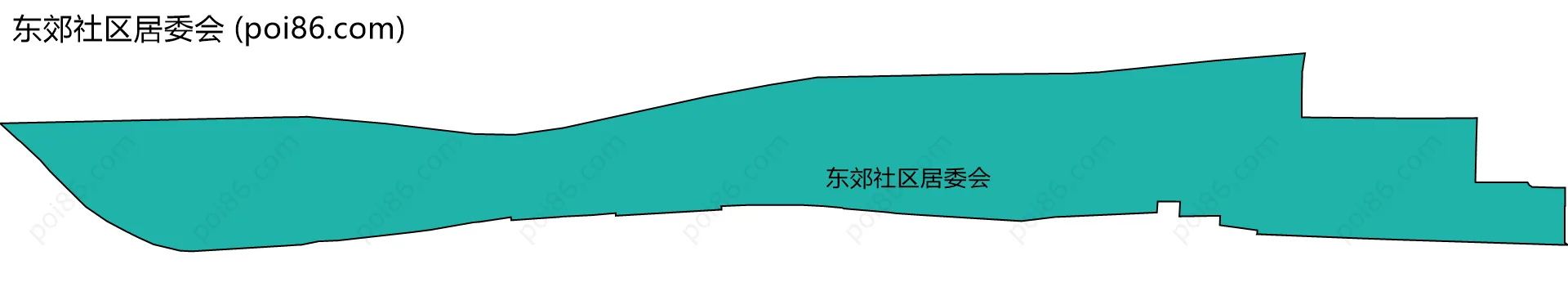 东郊社区居委会边界地图