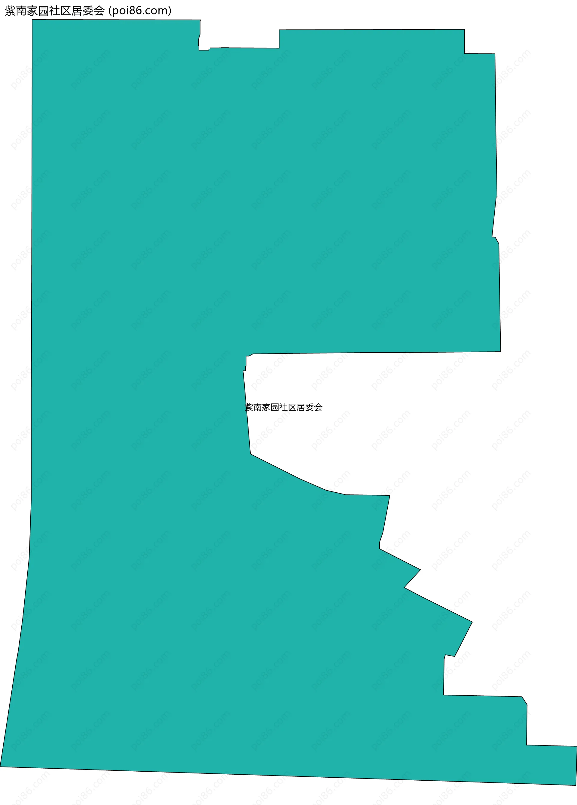 紫南家园社区居委会边界地图