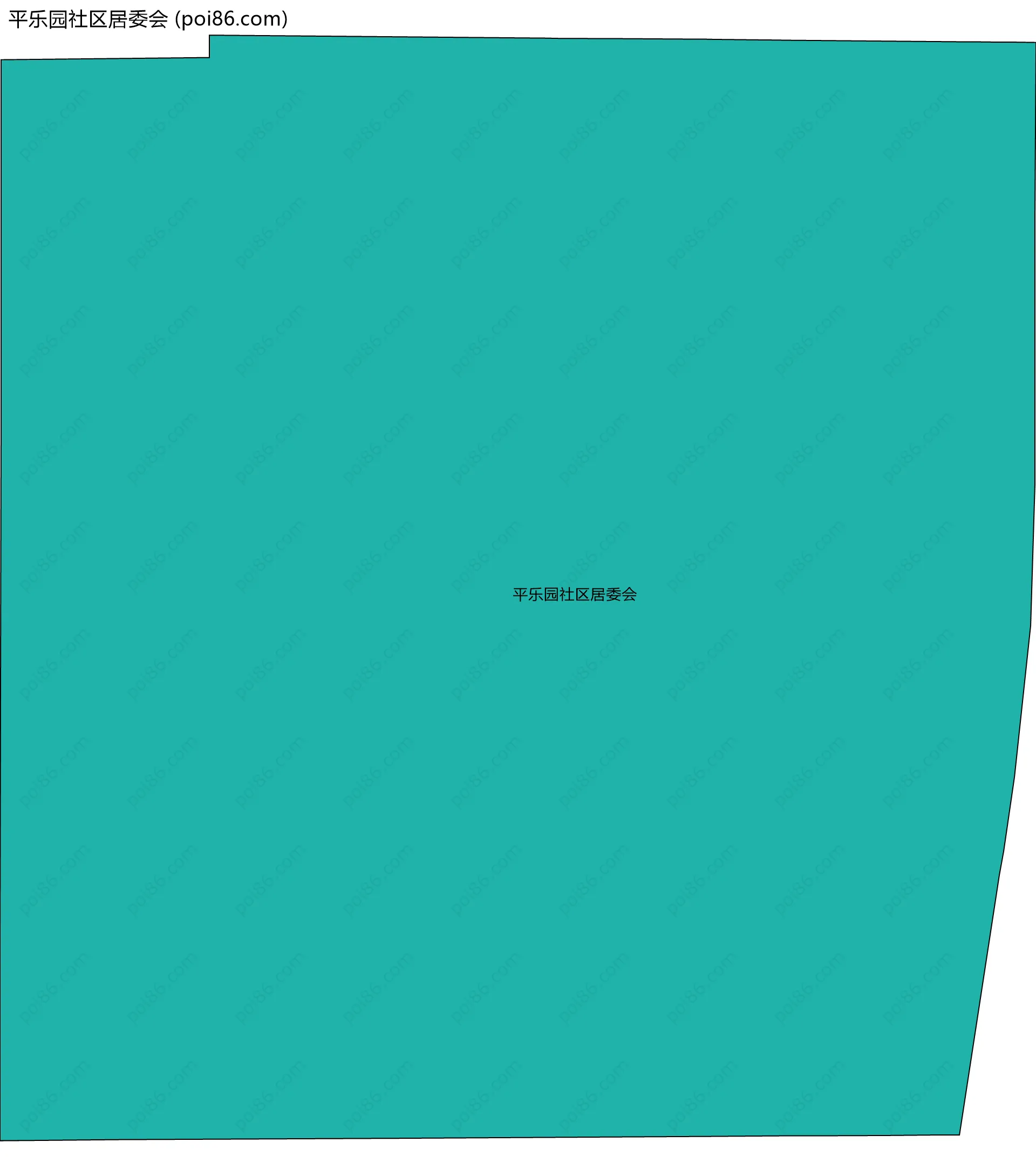 平乐园社区居委会边界地图