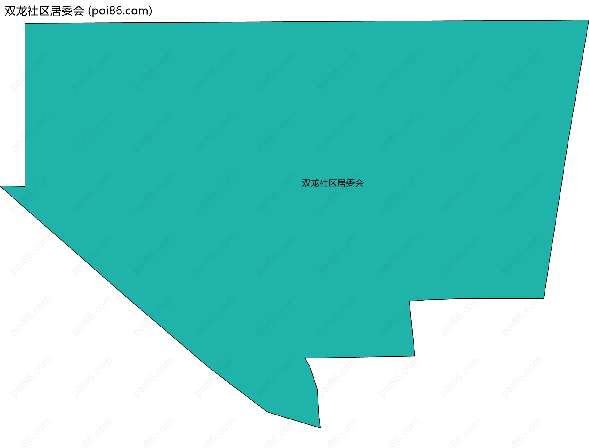 双龙社区居委会边界地图