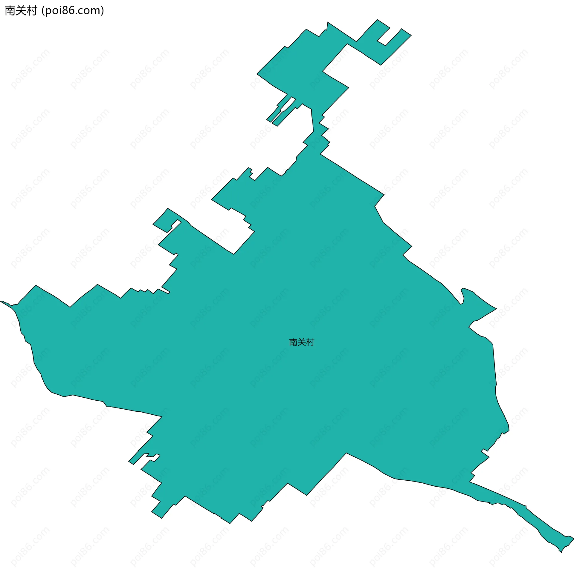 南关村边界地图