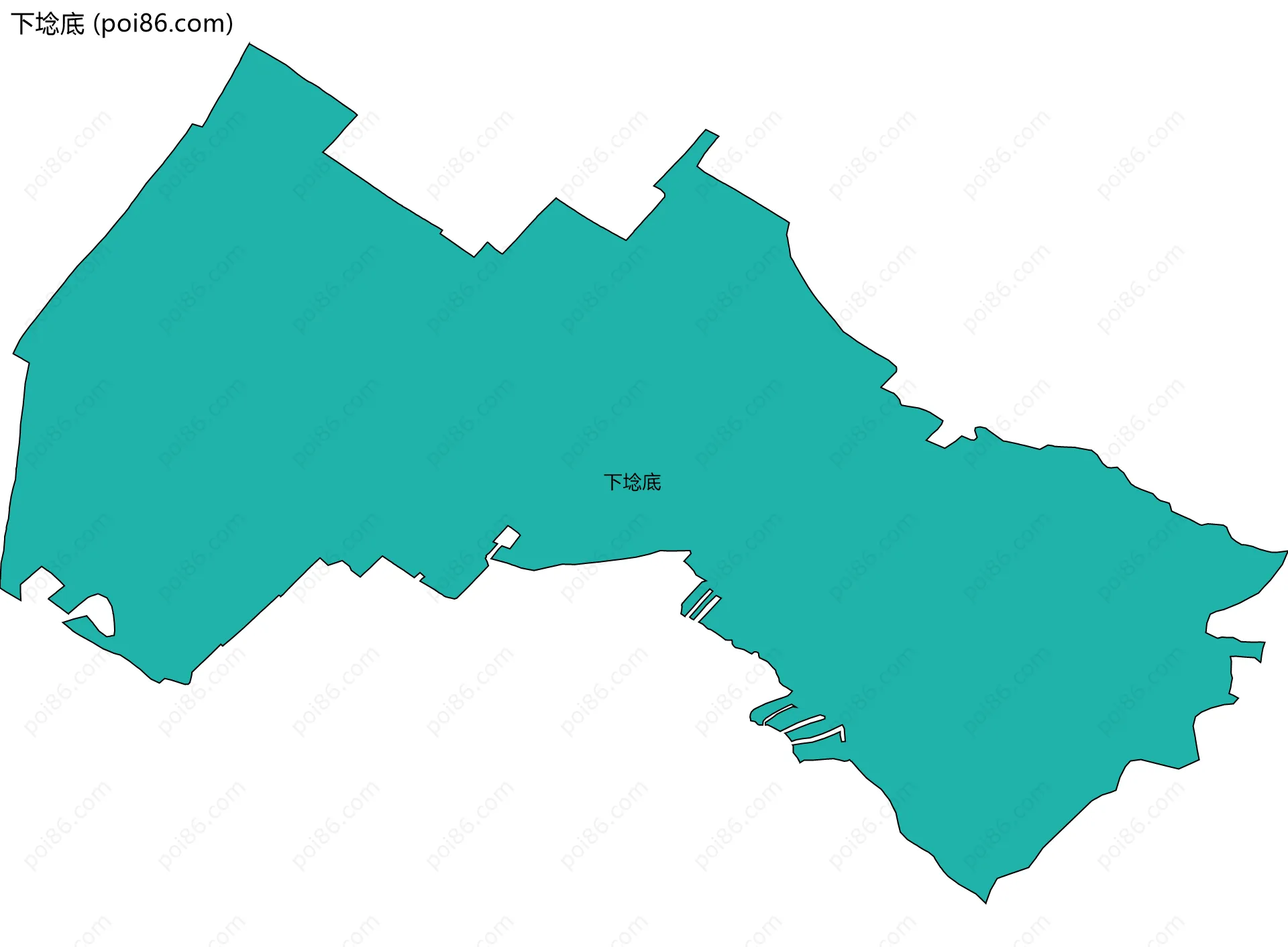 下埝底边界地图