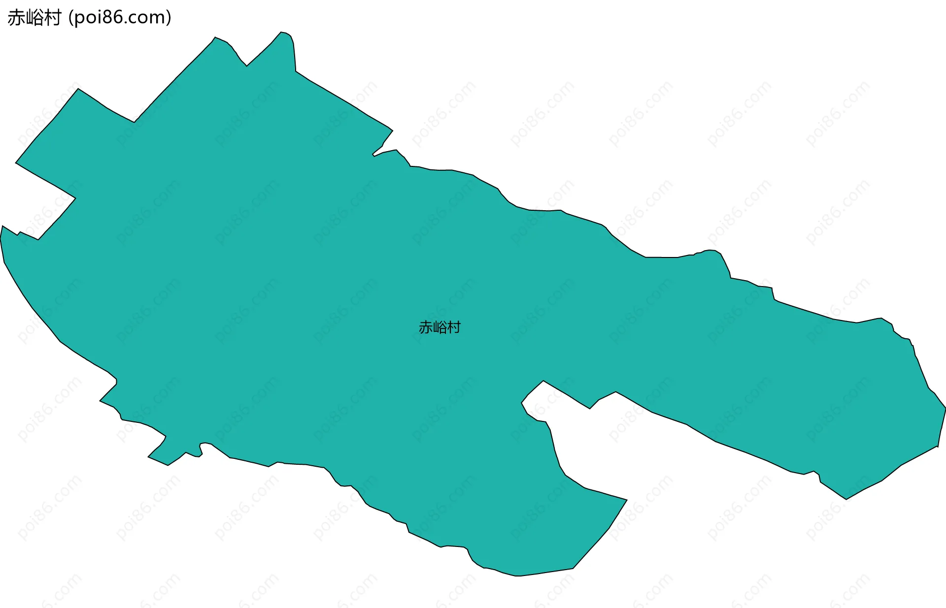 赤峪村边界地图