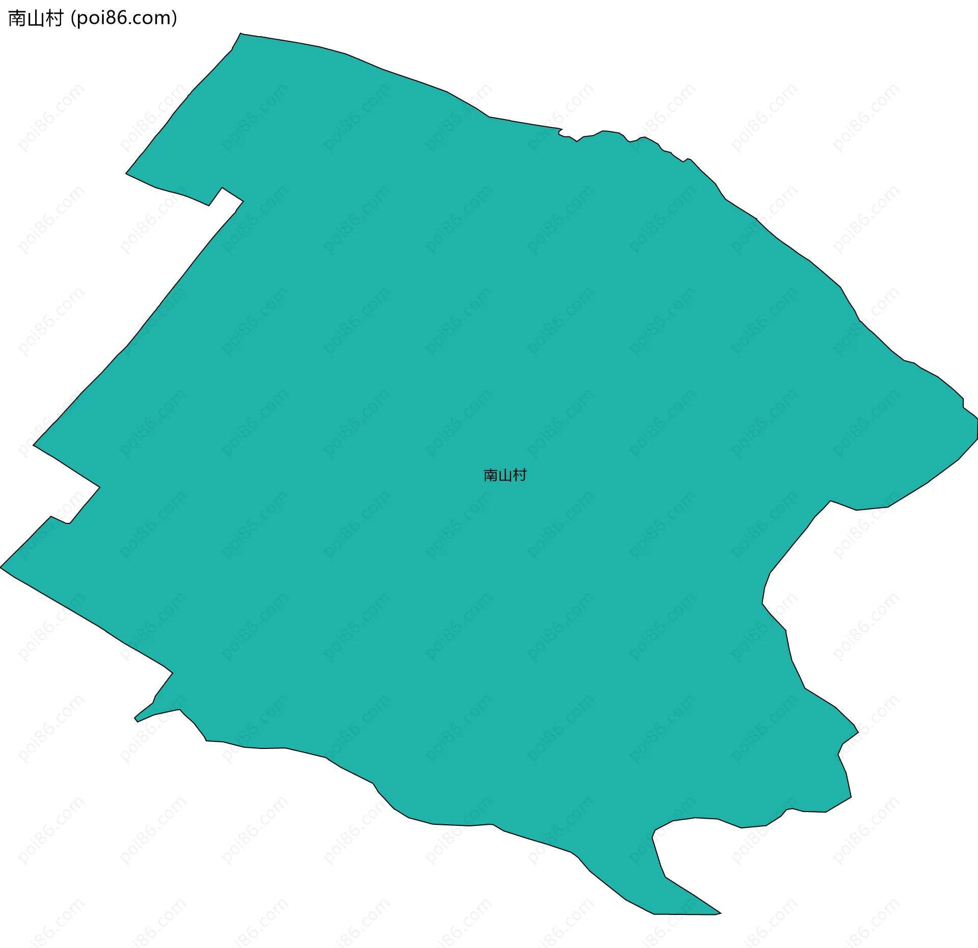 南山村边界地图