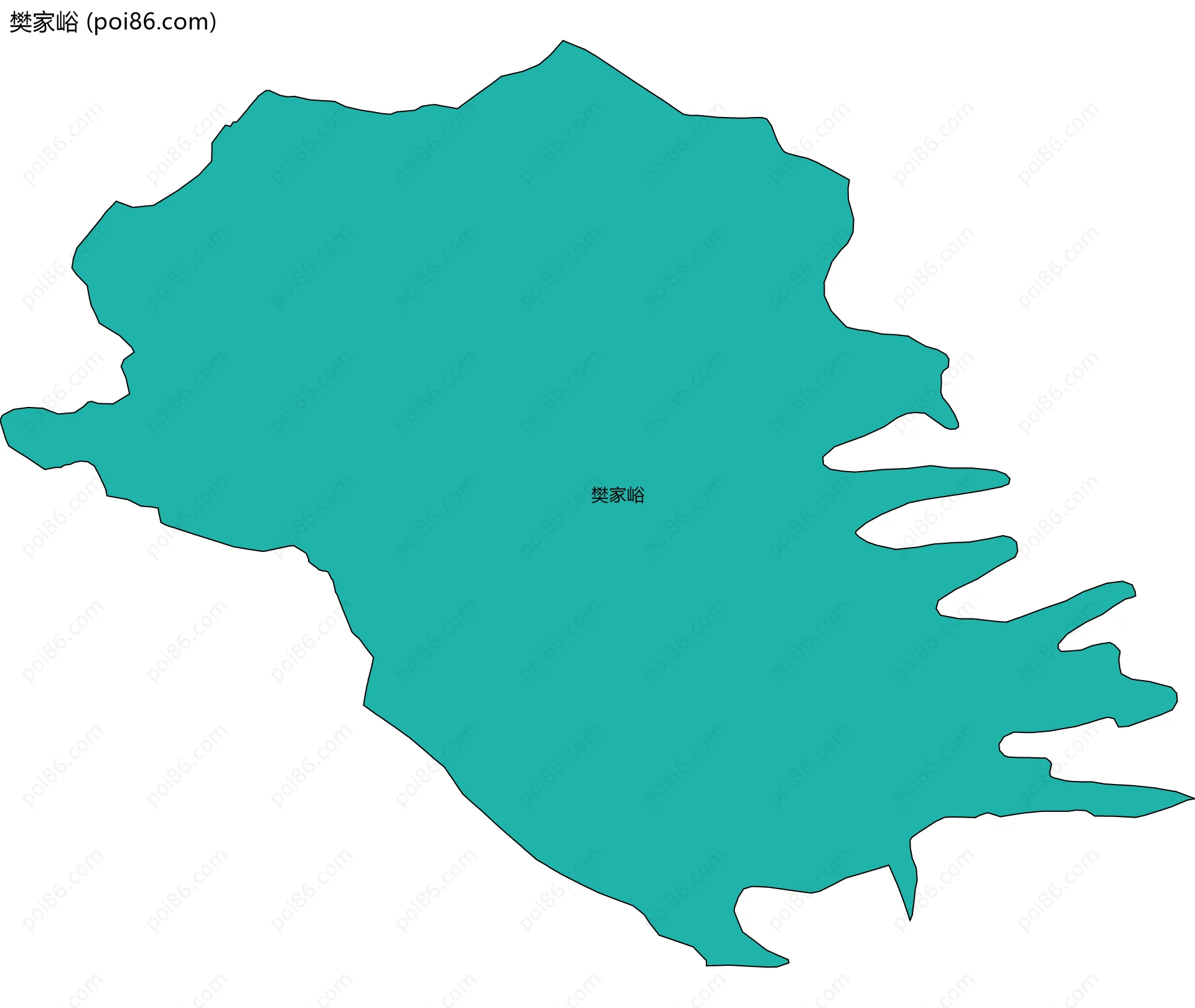 樊家峪边界地图