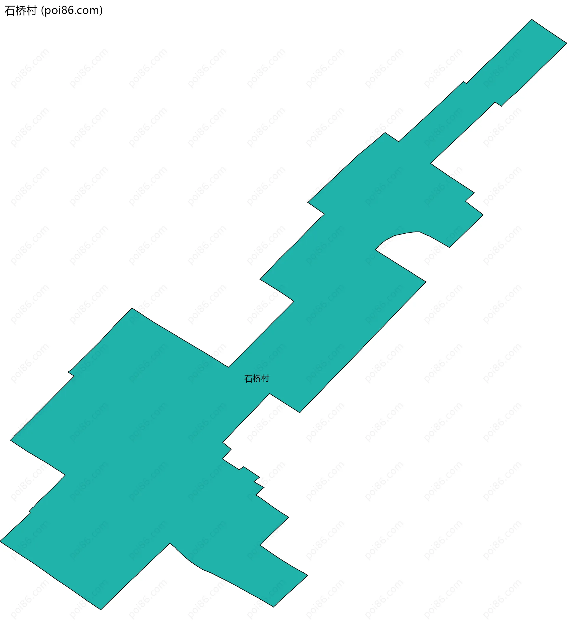 石桥村边界地图