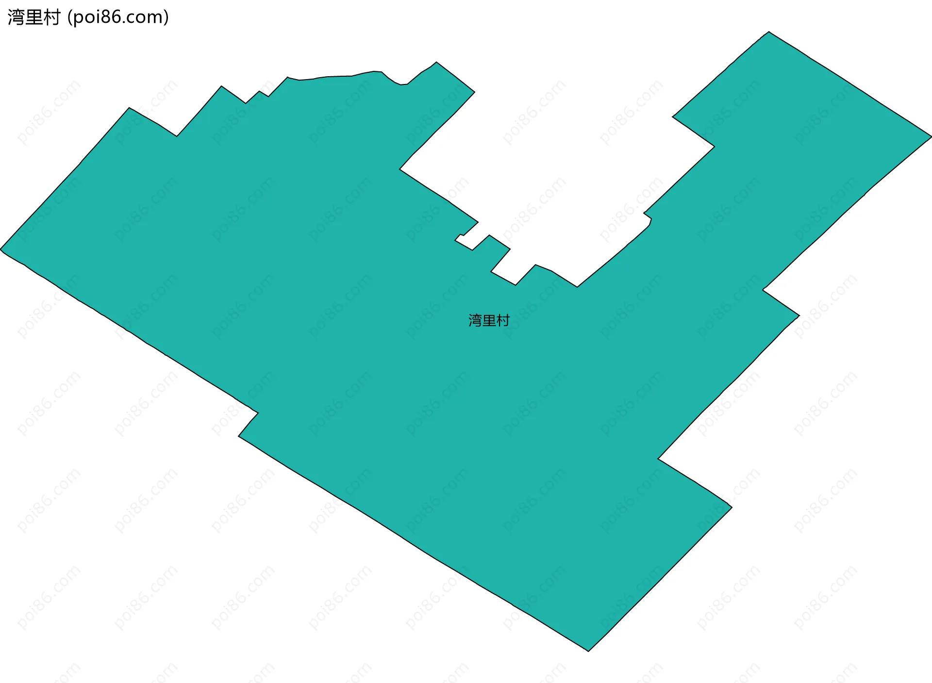 湾里村边界地图