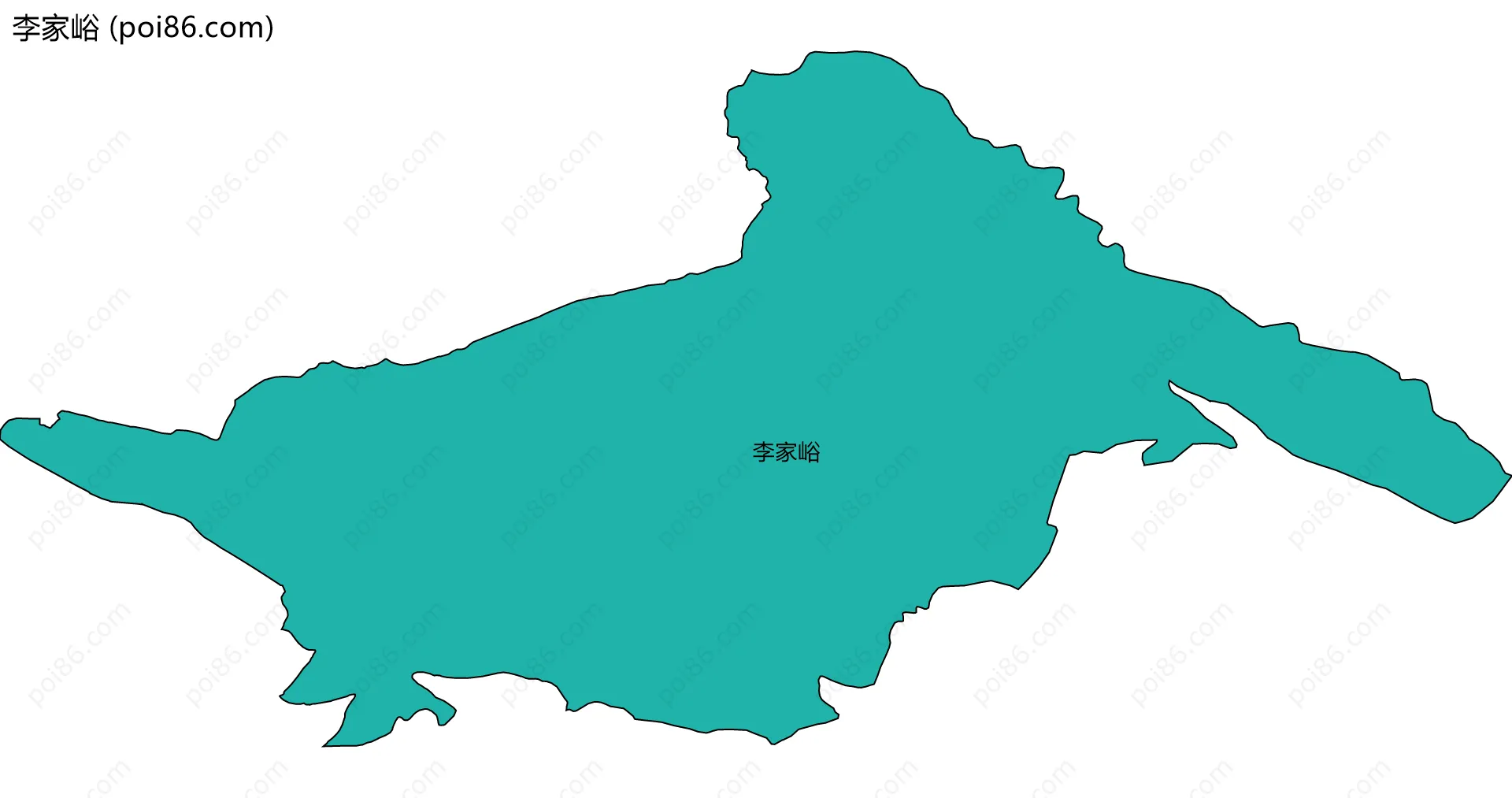 李家峪边界地图