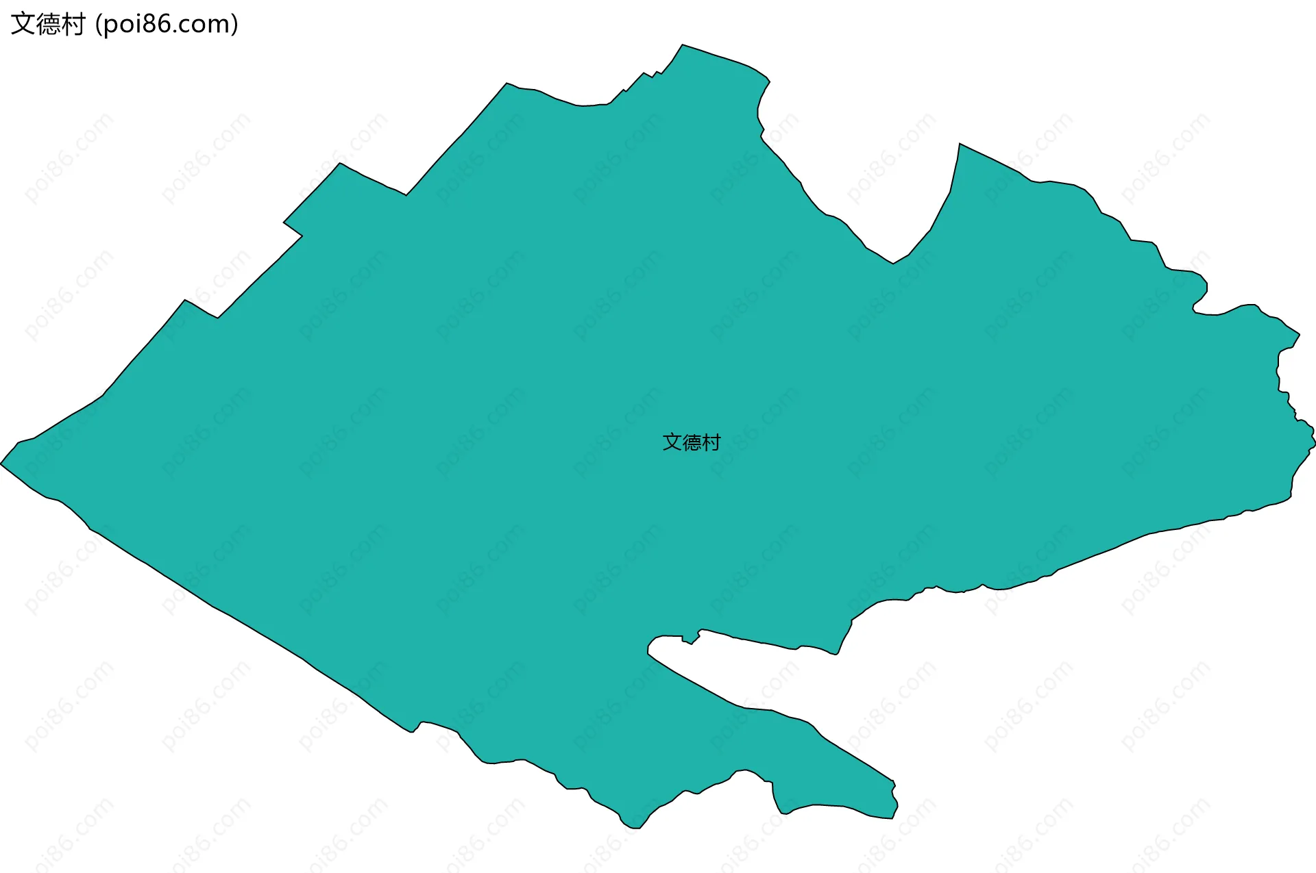 文德村边界地图