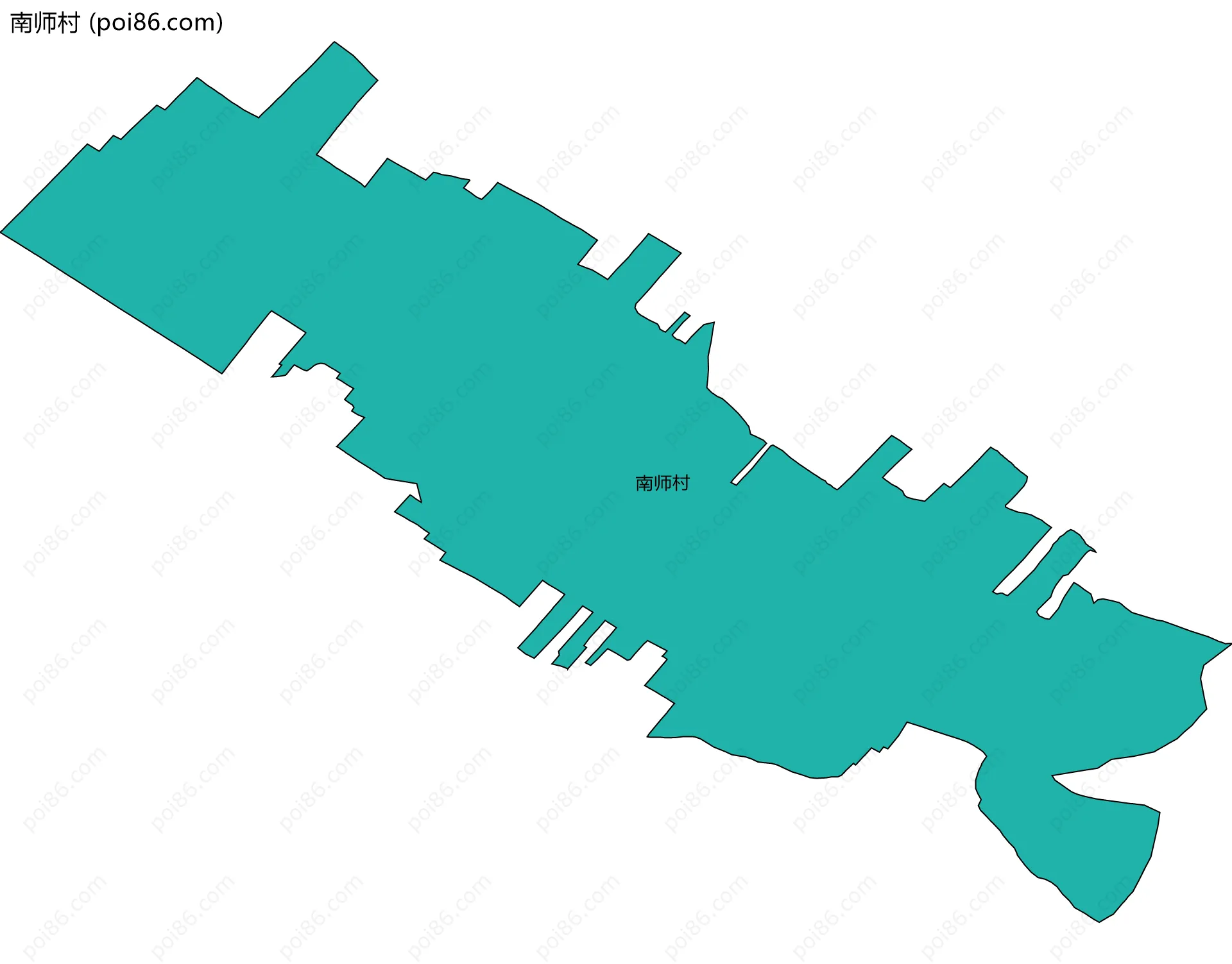 南师村边界地图