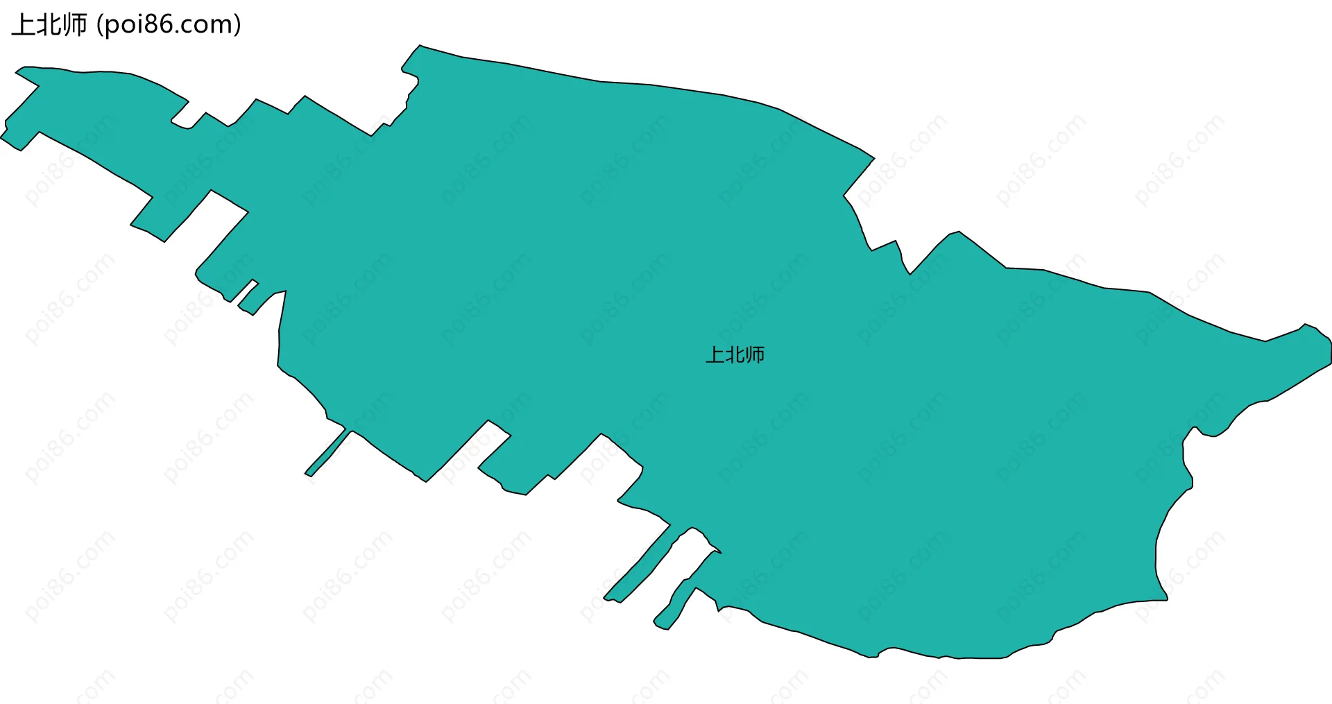 上北师边界地图