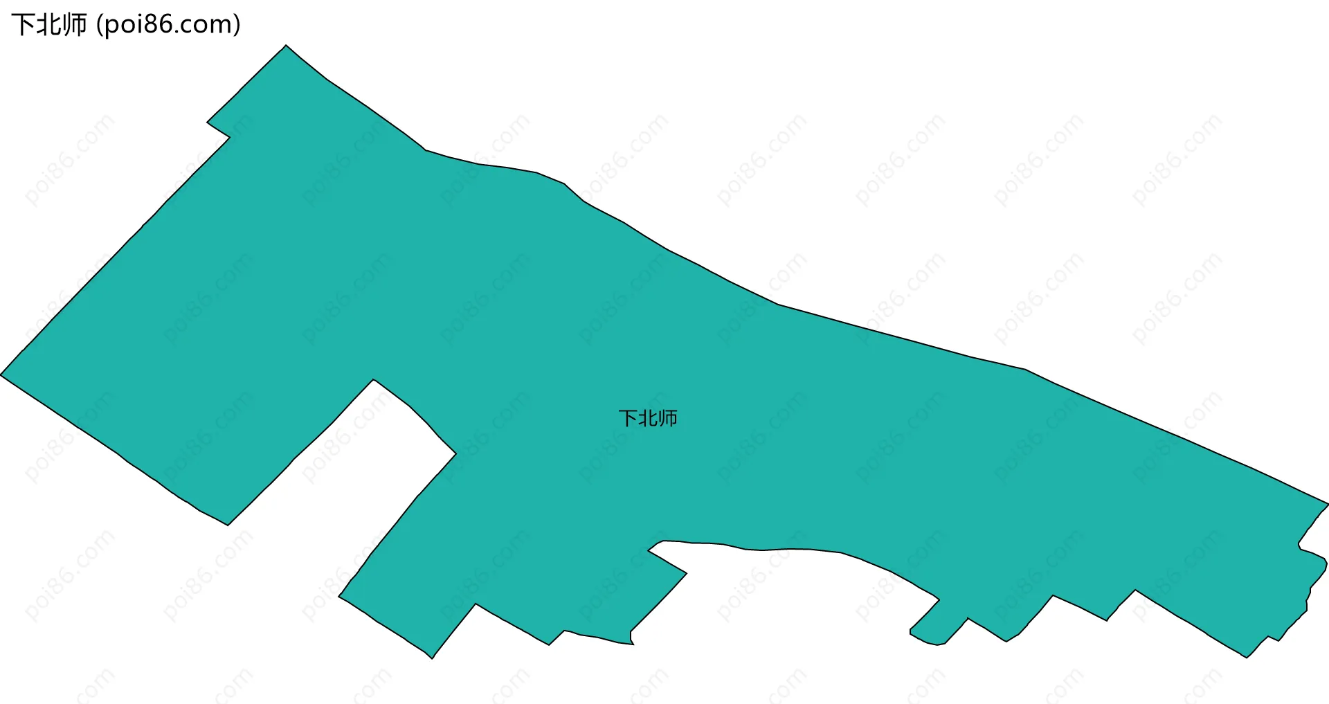 下北师边界地图