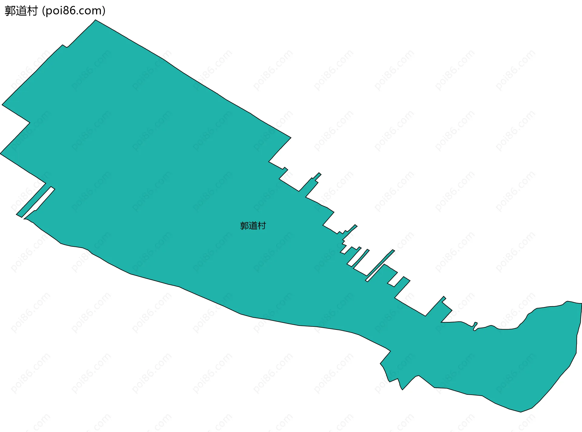 郭道村边界地图