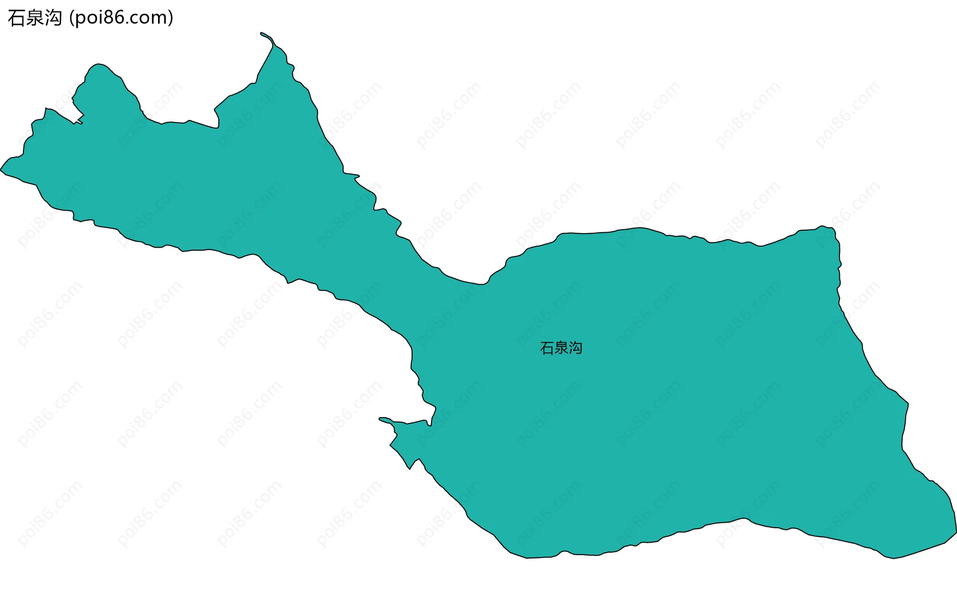 石泉沟边界地图